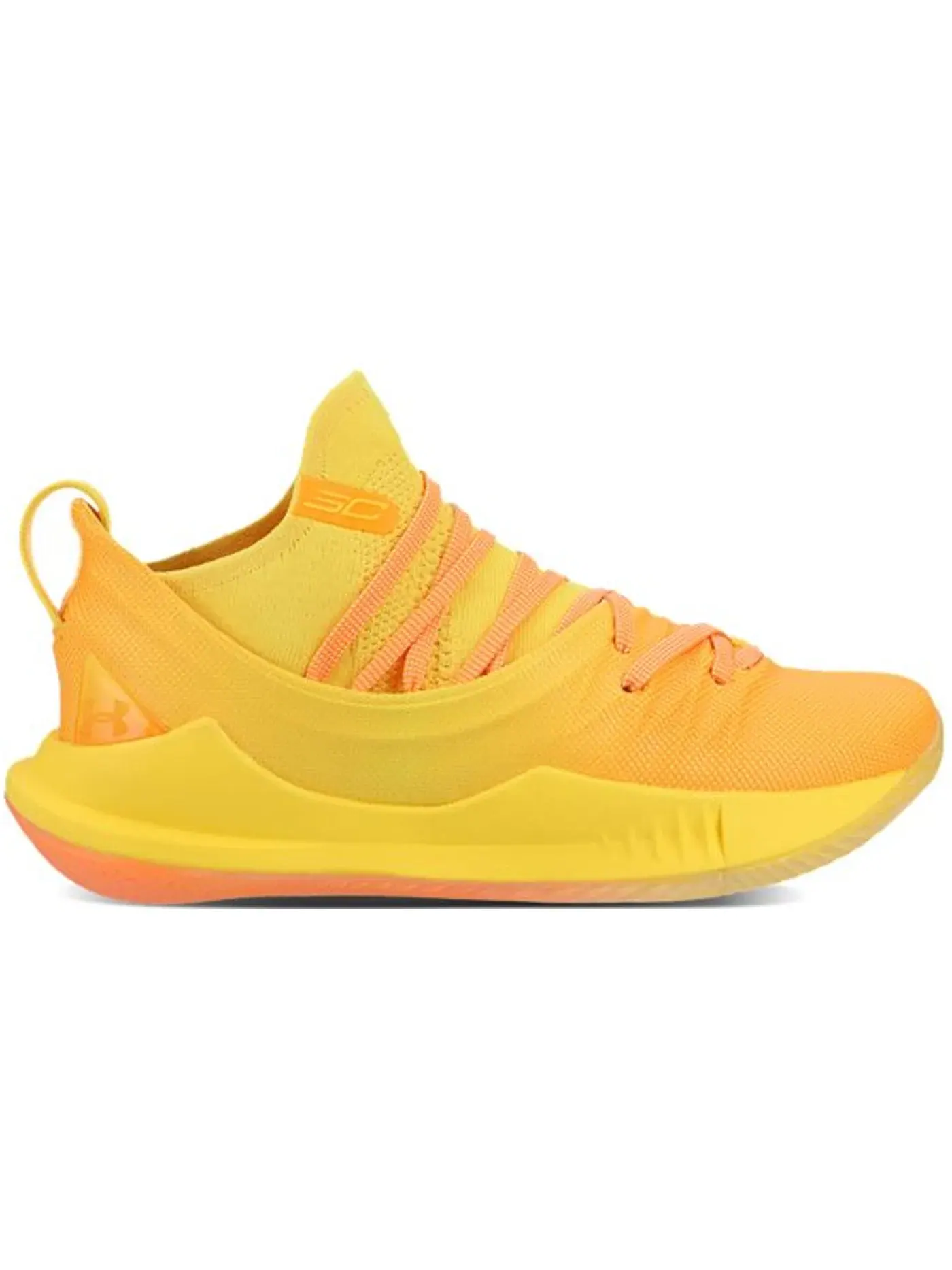 Мужские кроссовки для бега Under Armour Curry 5 — изображение 1 из 1, желтый оранжевый