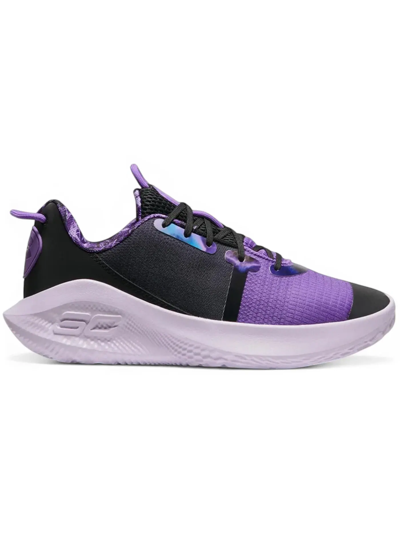Мужские кроссовки для бега Under Armour Curry 6 FloTro — изображение 1 из 1, черный//фиолетовый