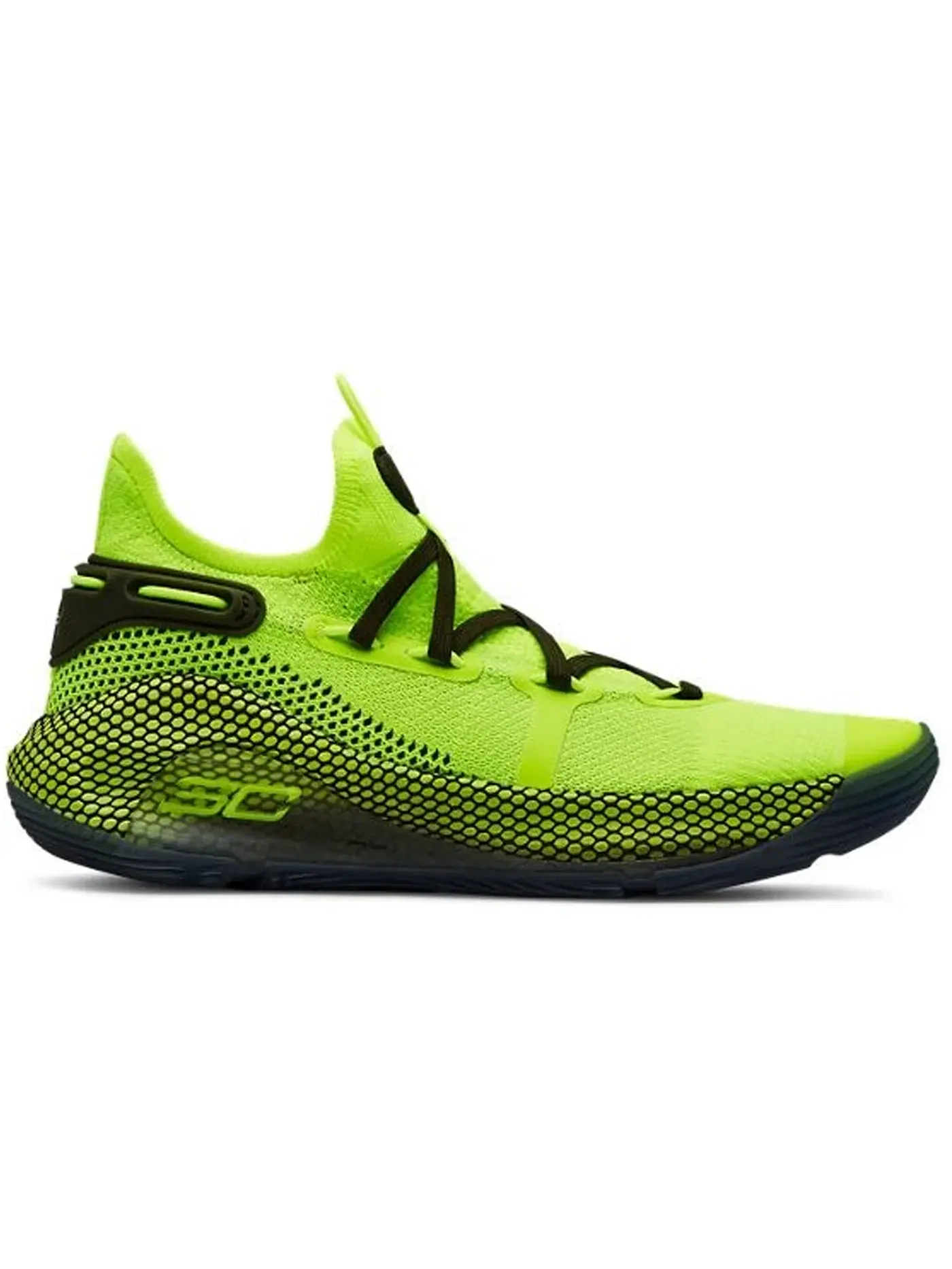 Детские кроссовки для мальчиков с шнуровкой Under Armour Curry 6 Under Armour — изображение 1 из 1, желтый/желтый-зеленый