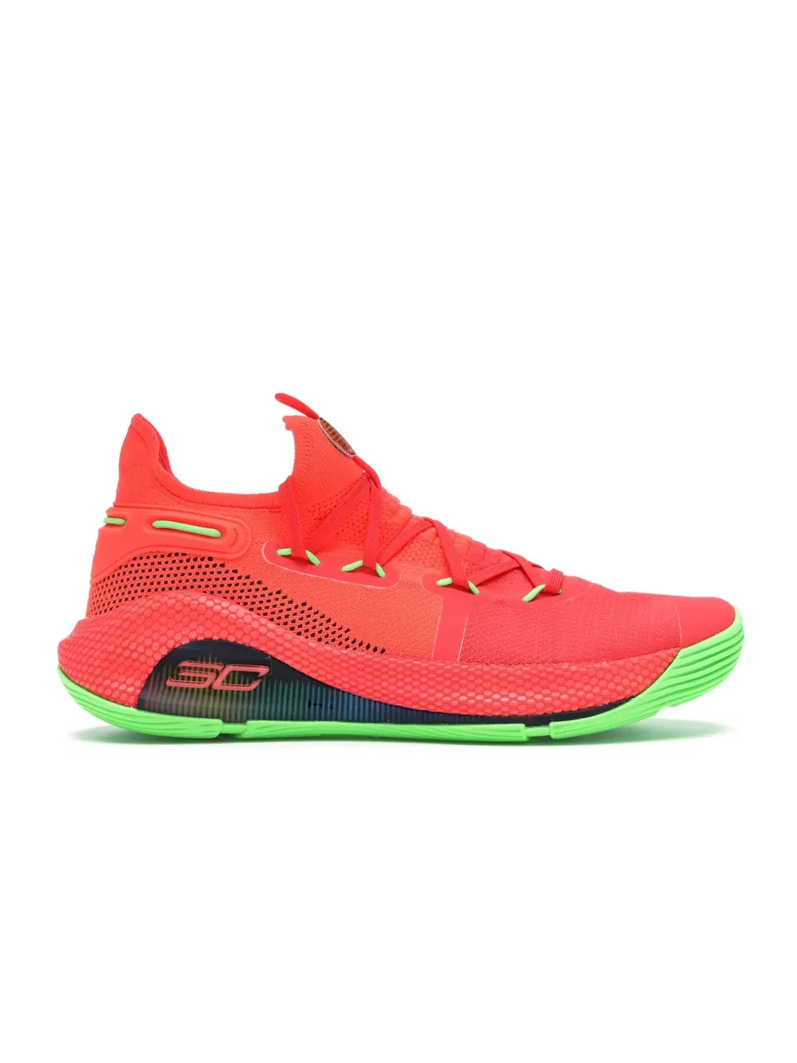 Мужские кроссовки для бега Curry 6 Under Armour — изображение 1 из 4, красный/-черный