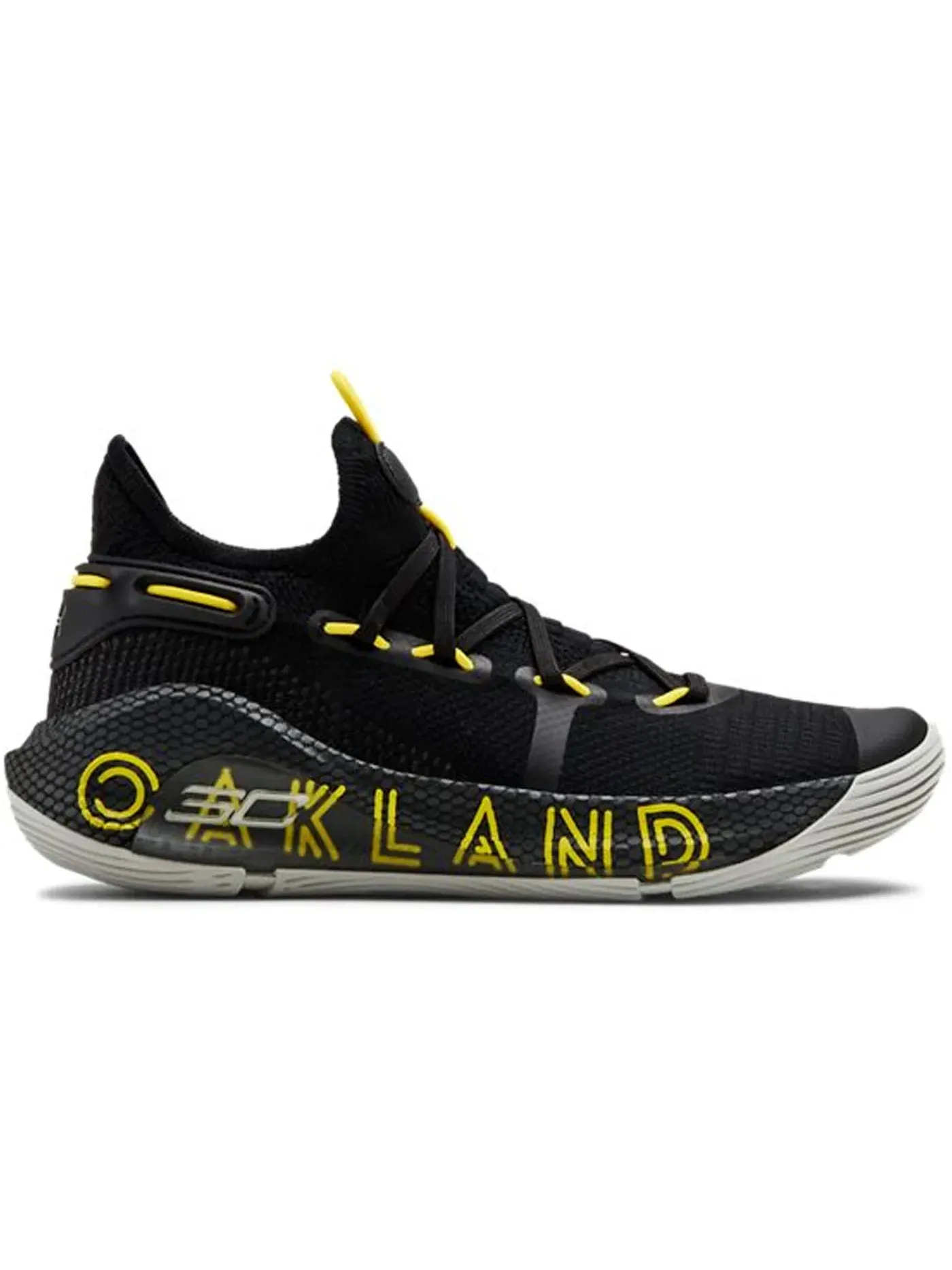 Детские кроссовки для мальчиков с длинным шнурком Under Armour Curry 6 Under Armour — изображение 1 из 1, черный/-черный