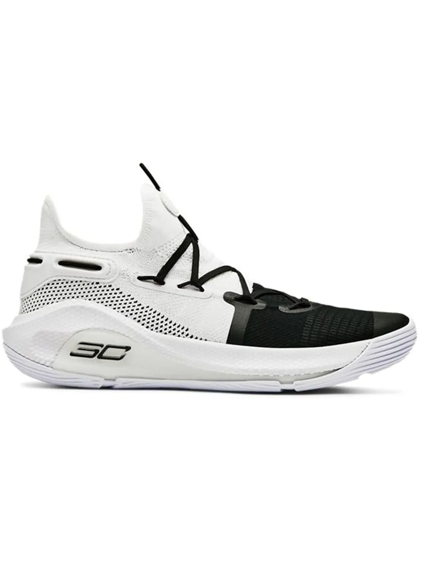 Мужские кроссовки для баскетбола с амортизацией HOVR Under Armour Curry 6 — изображение 1 из 1, белый/черный