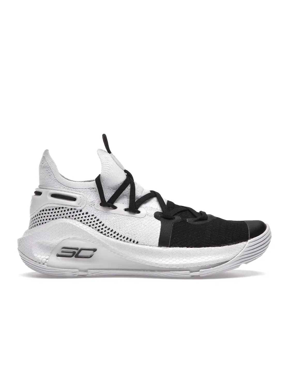 Детские кроссовки для мальчиков с принтом Under Armour Curry 6 Under Armour — изображение 1 из 4, белый/черный