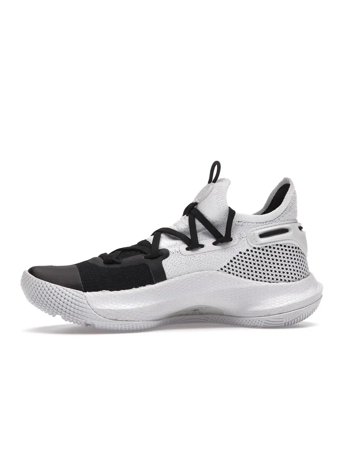 Детские кроссовки для мальчиков с принтом Under Armour Curry 6 Under Armour — изображение 3 из 4, белый/черный