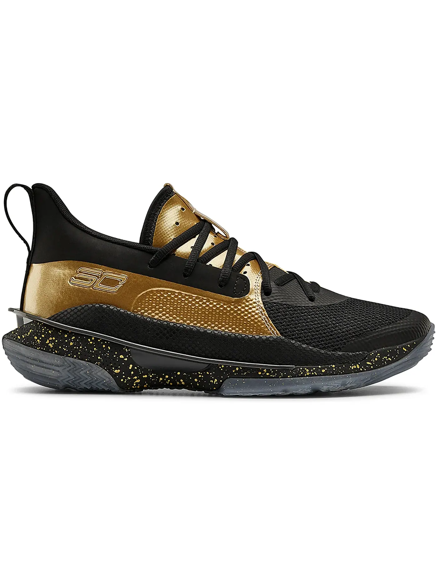 Мужские кроссовки для баскетбола Under Armour Curry 7 — изображение 1 из 1, черный/золотистый