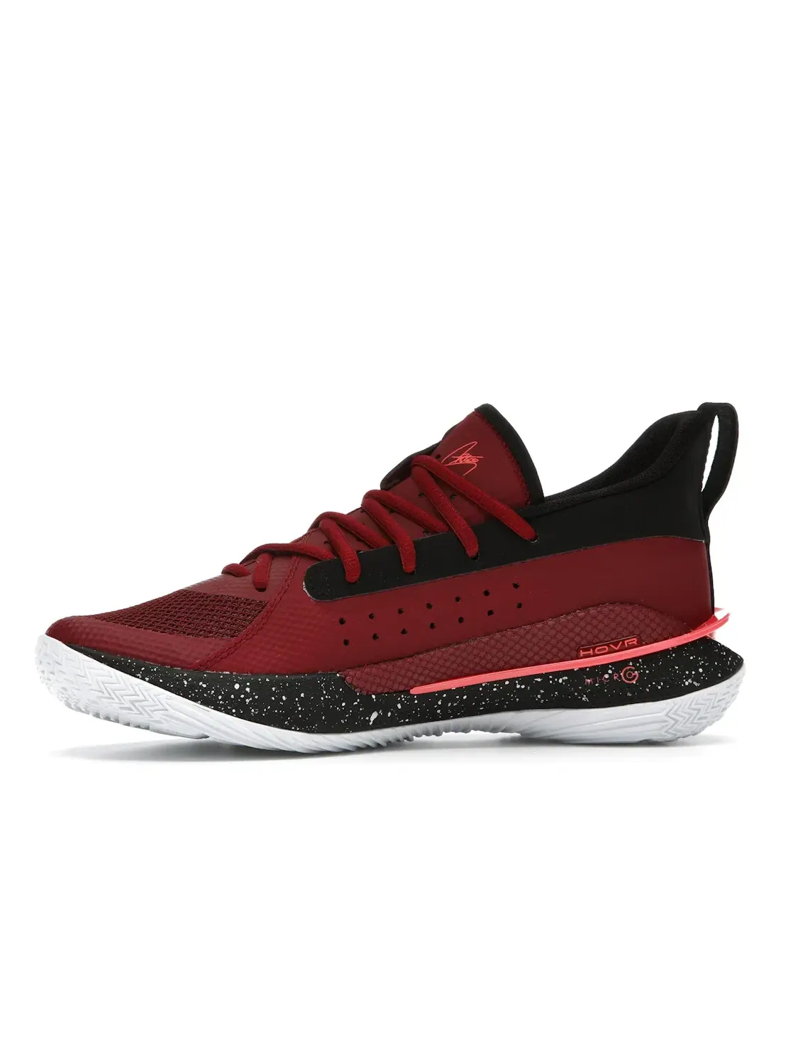 Мужские кроссовки для бега Curry 7 Under Armour — изображение 3 из 4, красный/черный-красный