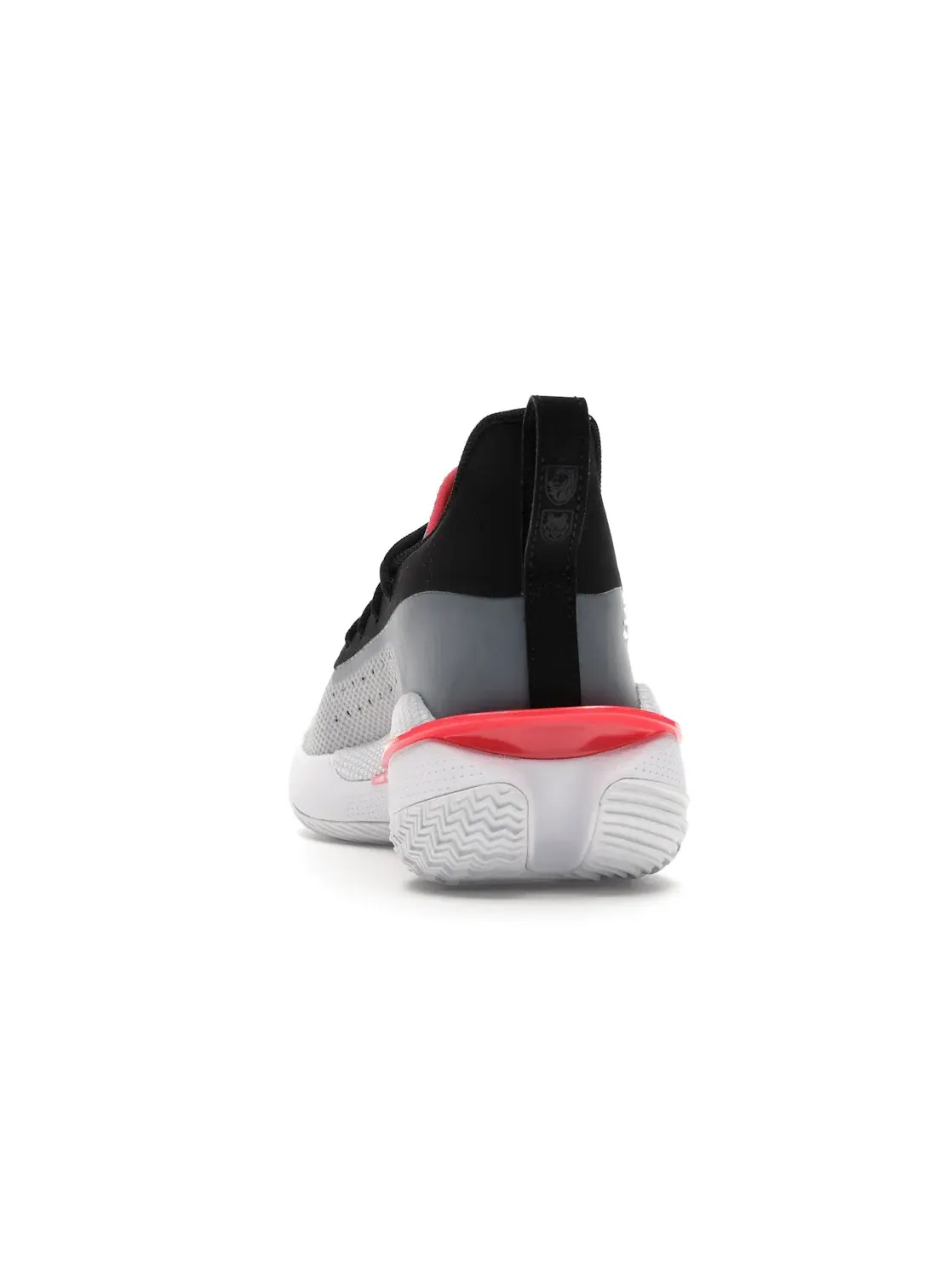 Мужские кроссовки для бега с низким профилем Under Armour Curry 7 — изображение 4 из 4, белый/белый-черный