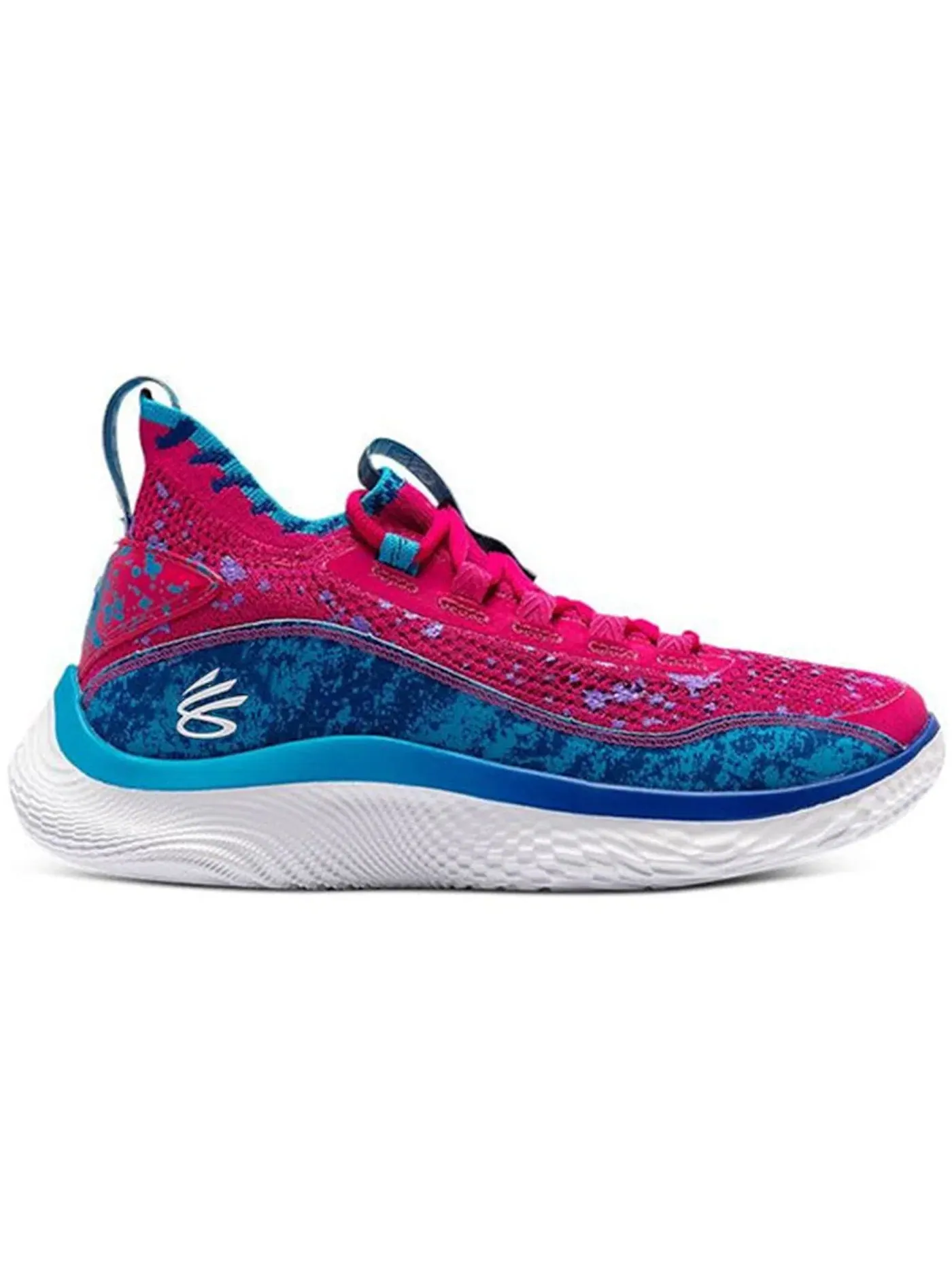 Детские кроссовки для мальчиков с шнуровкой Under Armour Curry 8 Pi Day (GS) — изображение 1 из 1, розовый