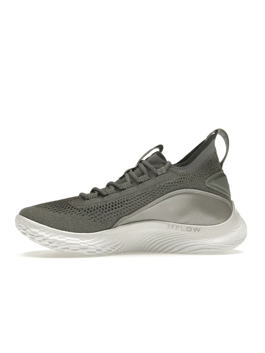 Мужские кроссовки для бега Under Armour Curry Flow 8 — изображение 3 из 4, серый серый белый