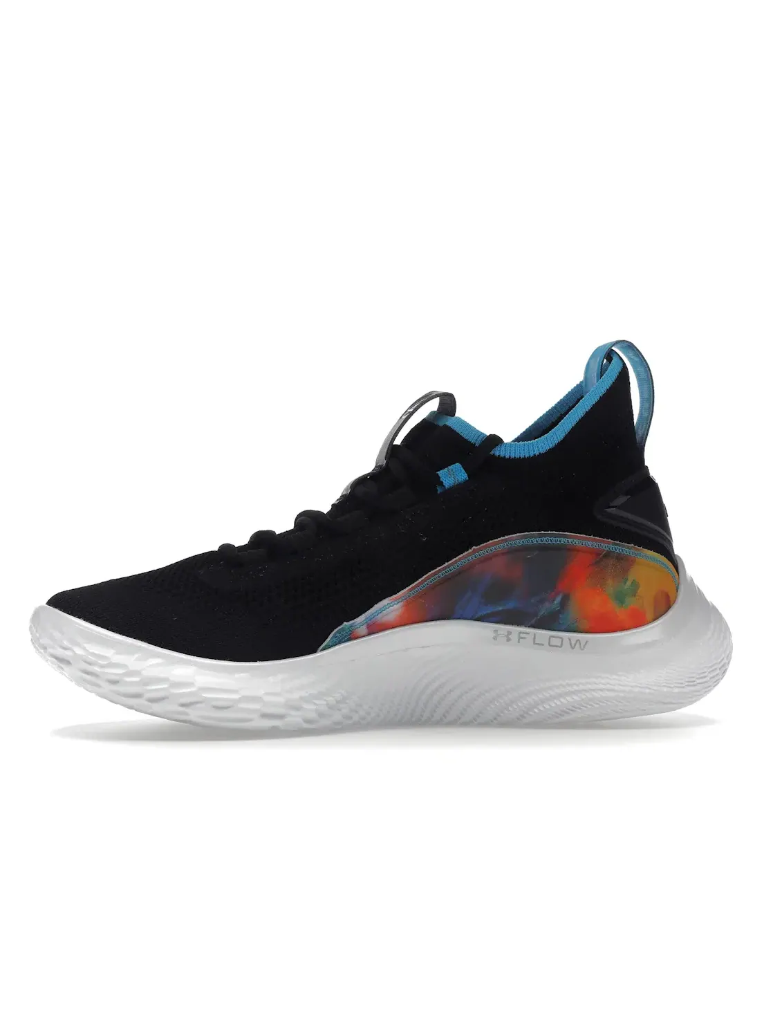 Мужские кроссовки с принтом Under Armour Curry 8 — изображение 3 из 4, черный/белый-белый