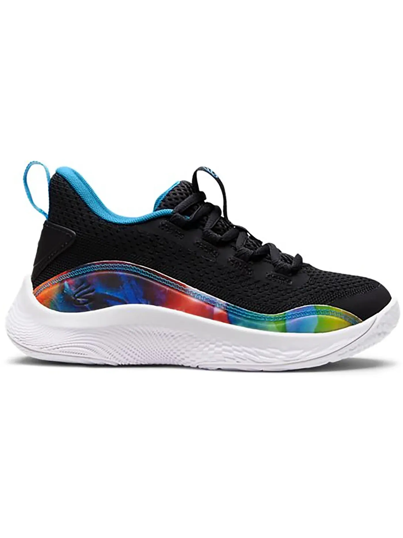 Детские кроссовки для мальчиков с принтом Under Armour Curry 8 Under Armour — изображение 1 из 1, черный/белый-белый