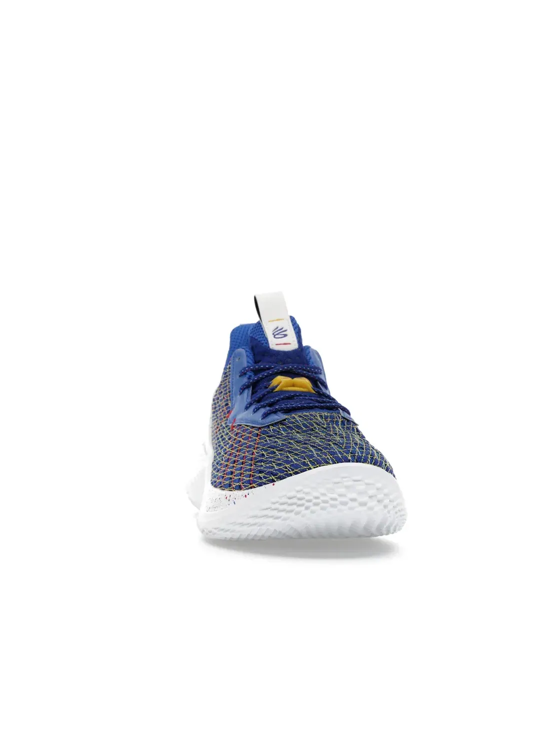 Мужские кроссовки для баскетбола Under Armour Curry Flow 10 — изображение 2 из 4, синий/желтый