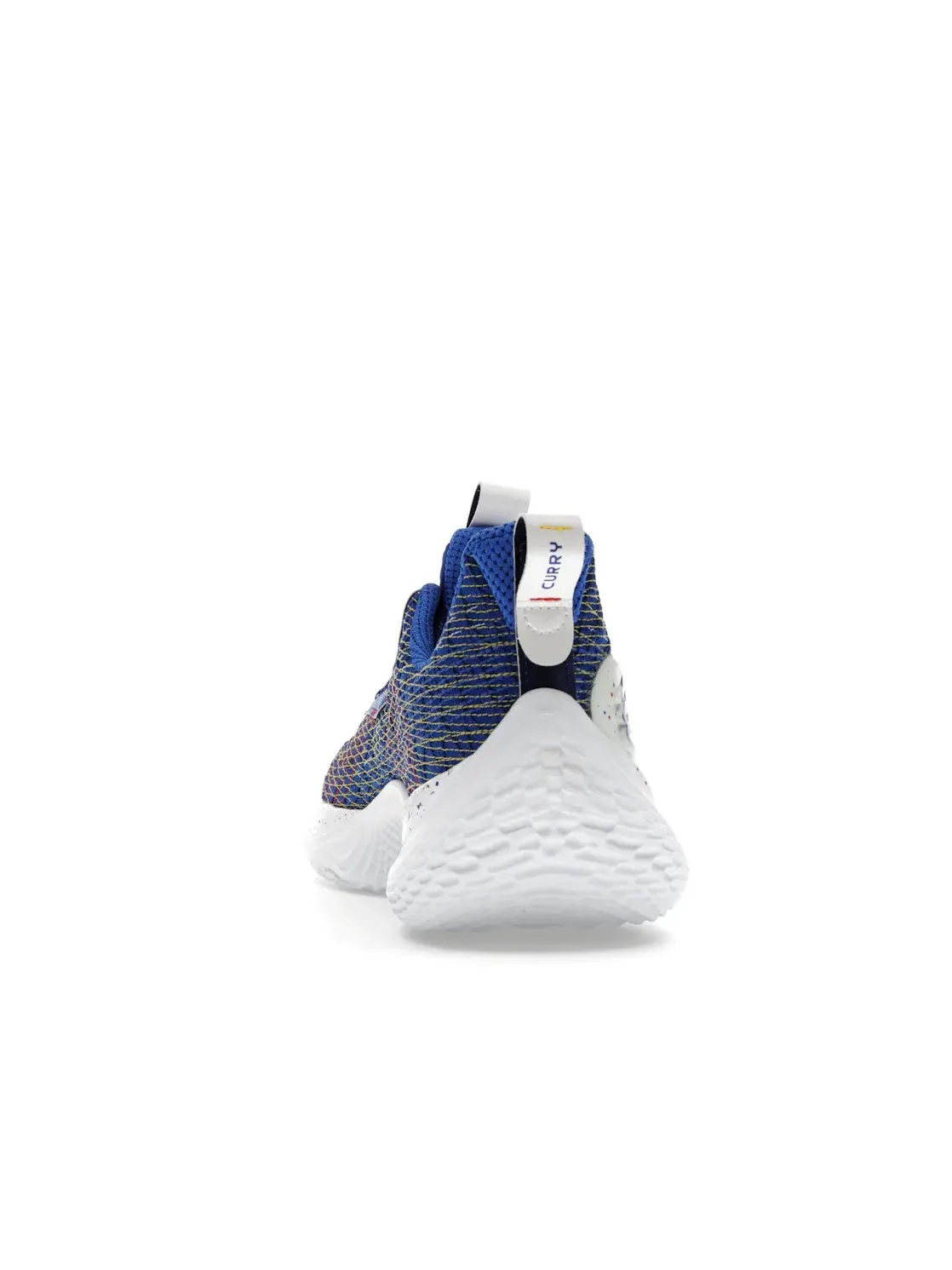 Мужские кроссовки для баскетбола Under Armour Curry Flow 10 — изображение 4 из 4, синий/желтый
