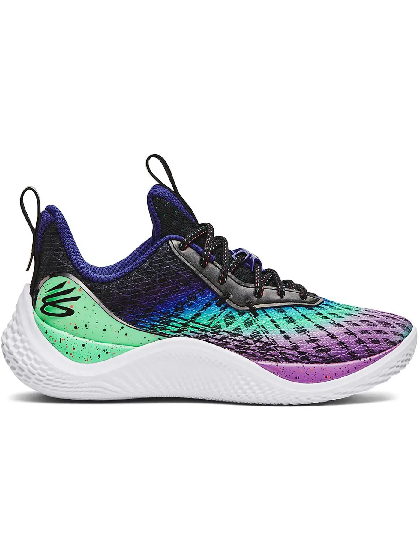 Детские кроссовки для баскетбола Under Armour Curry Flow 10 Northern Lights (GS) — изображение 1 из 1, черный/красный