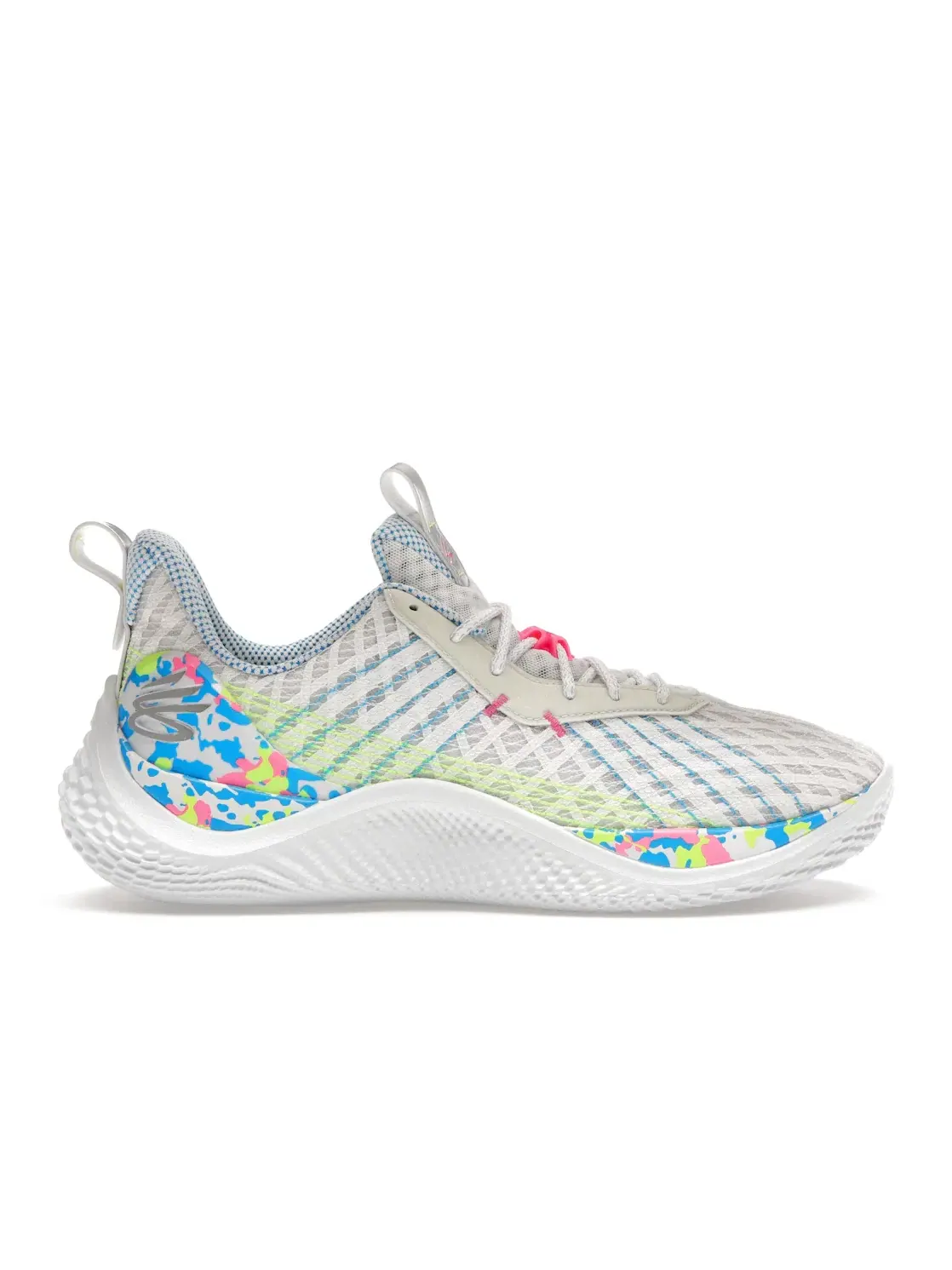 Мужские баскетбольные кроссовки с принтом Under Armour Curry 10 Splash Party — изображение 1 из 4, белый/мульти