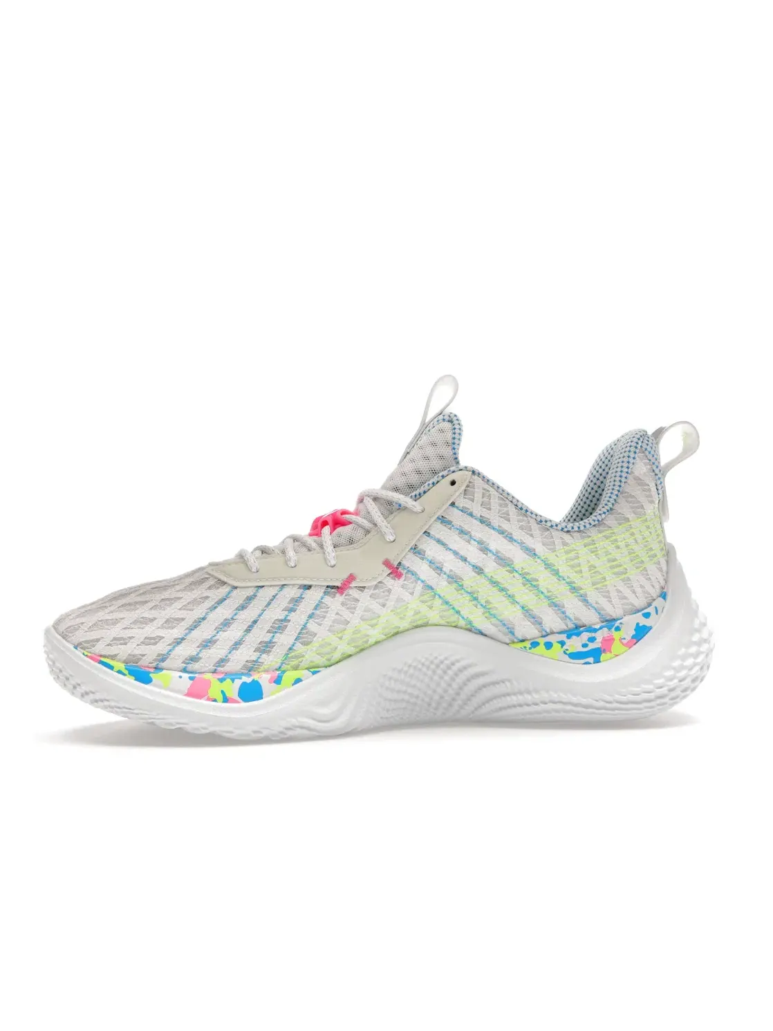 Мужские баскетбольные кроссовки с принтом Under Armour Curry 10 Splash Party — изображение 3 из 4, белый/мульти