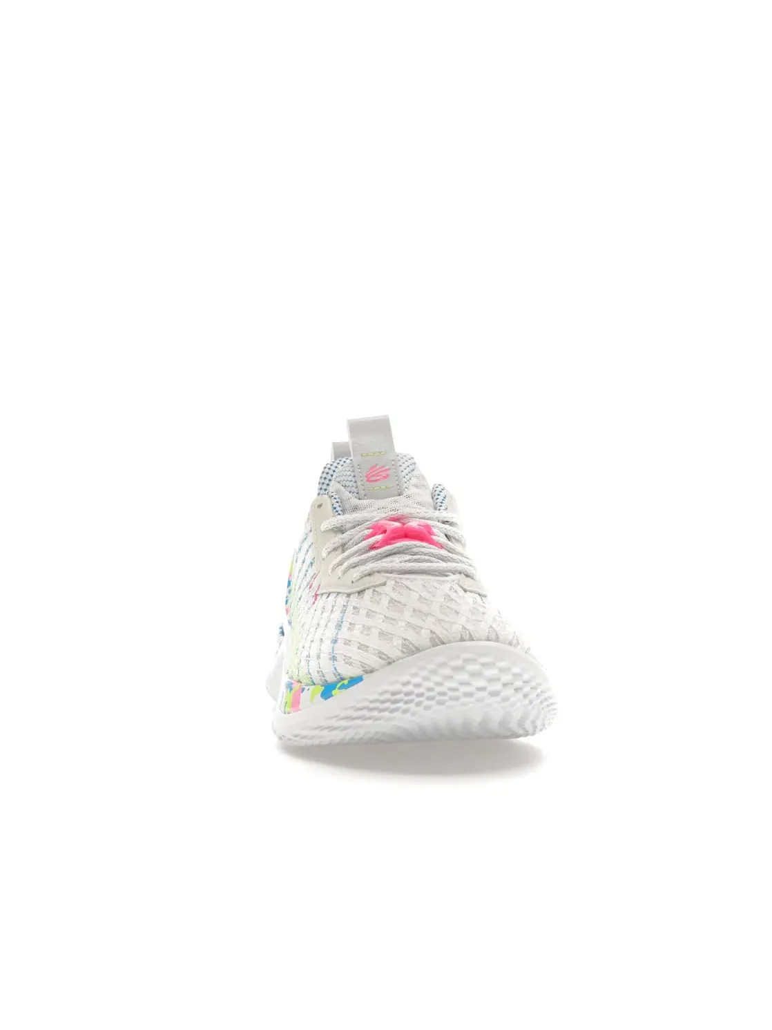 Детские баскетбольные кроссовки с принтом Under Armour Curry 10 Splash Party — изображение 2 из 4, белый/мульти