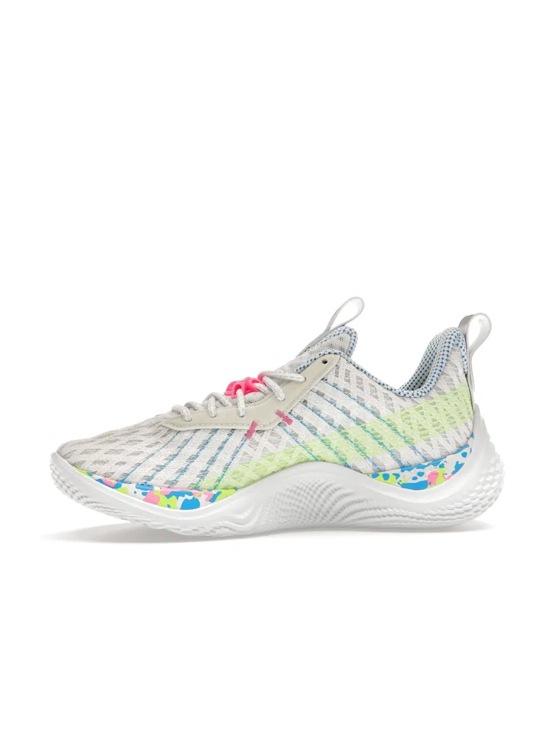 Детские баскетбольные кроссовки с принтом Under Armour Curry 10 Splash Party — изображение 3 из 4, белый/мульти