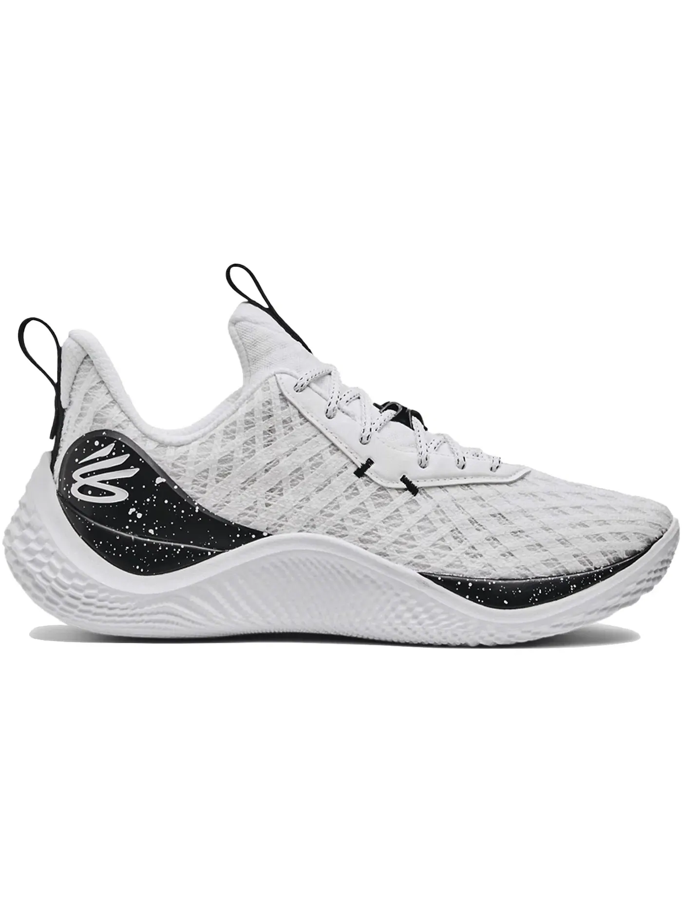 Мужские кроссовки для бега Under Armour Curry Flow 10 Team — изображение 1 из 1, белый/черный