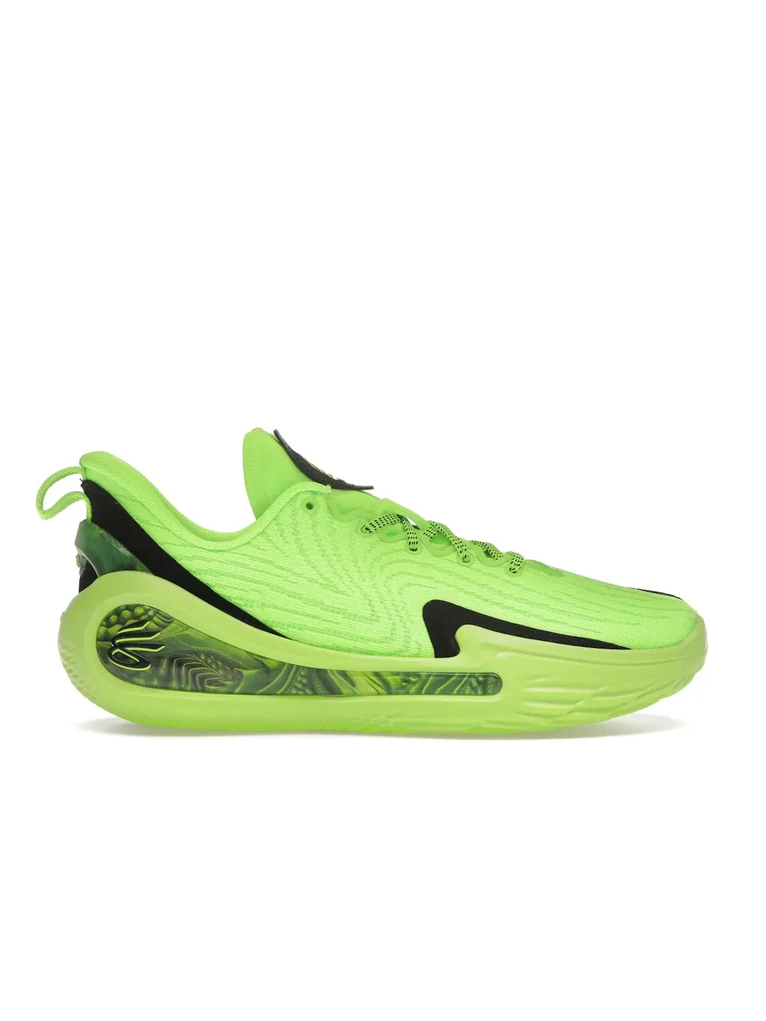 Мужские кроссовки для бега Curry Flow 12 Under Armour — изображение 1 из 4, черный/зеленый