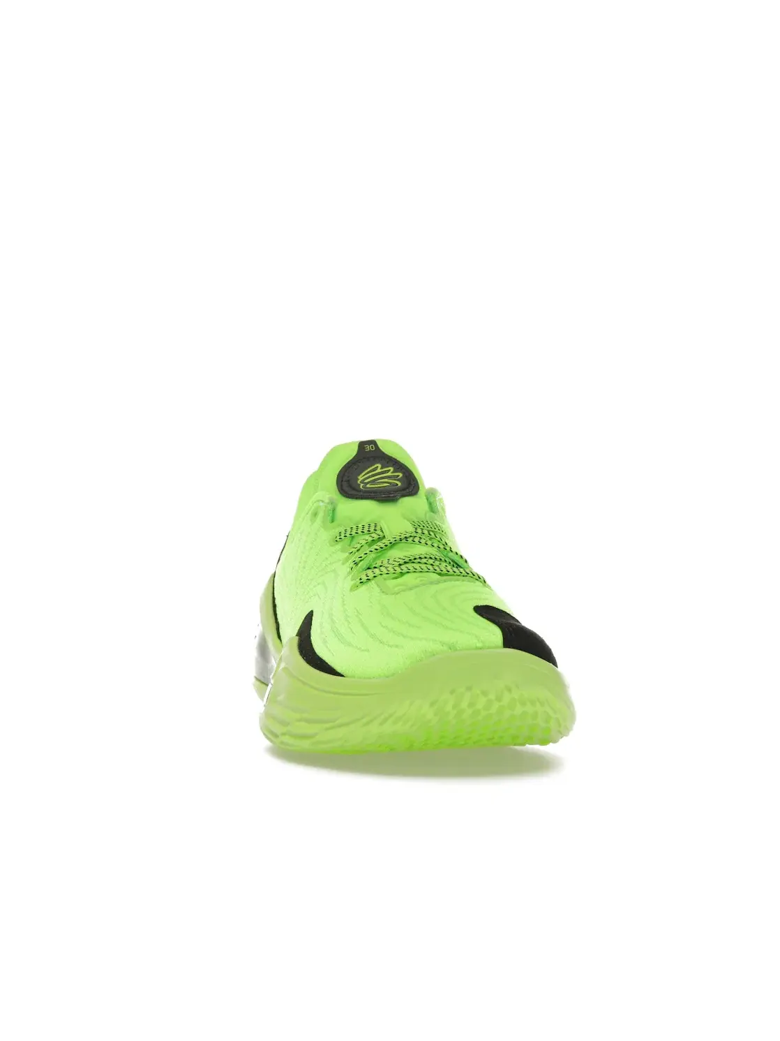 Мужские кроссовки для бега Curry Flow 12 Under Armour — изображение 2 из 4, черный/зеленый