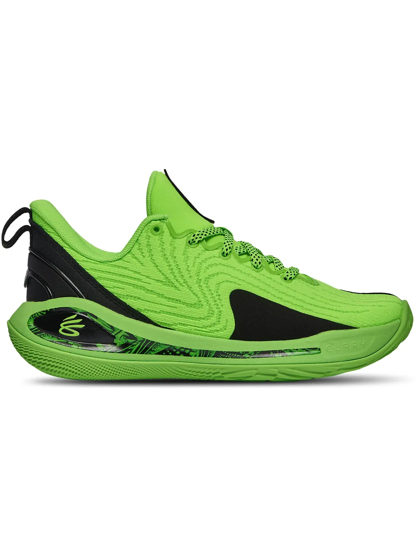Детские кроссовки для мальчиков с верхом из сетки Under Armour Curry Flow 12 Extraterrestrial — изображение 1 из 1