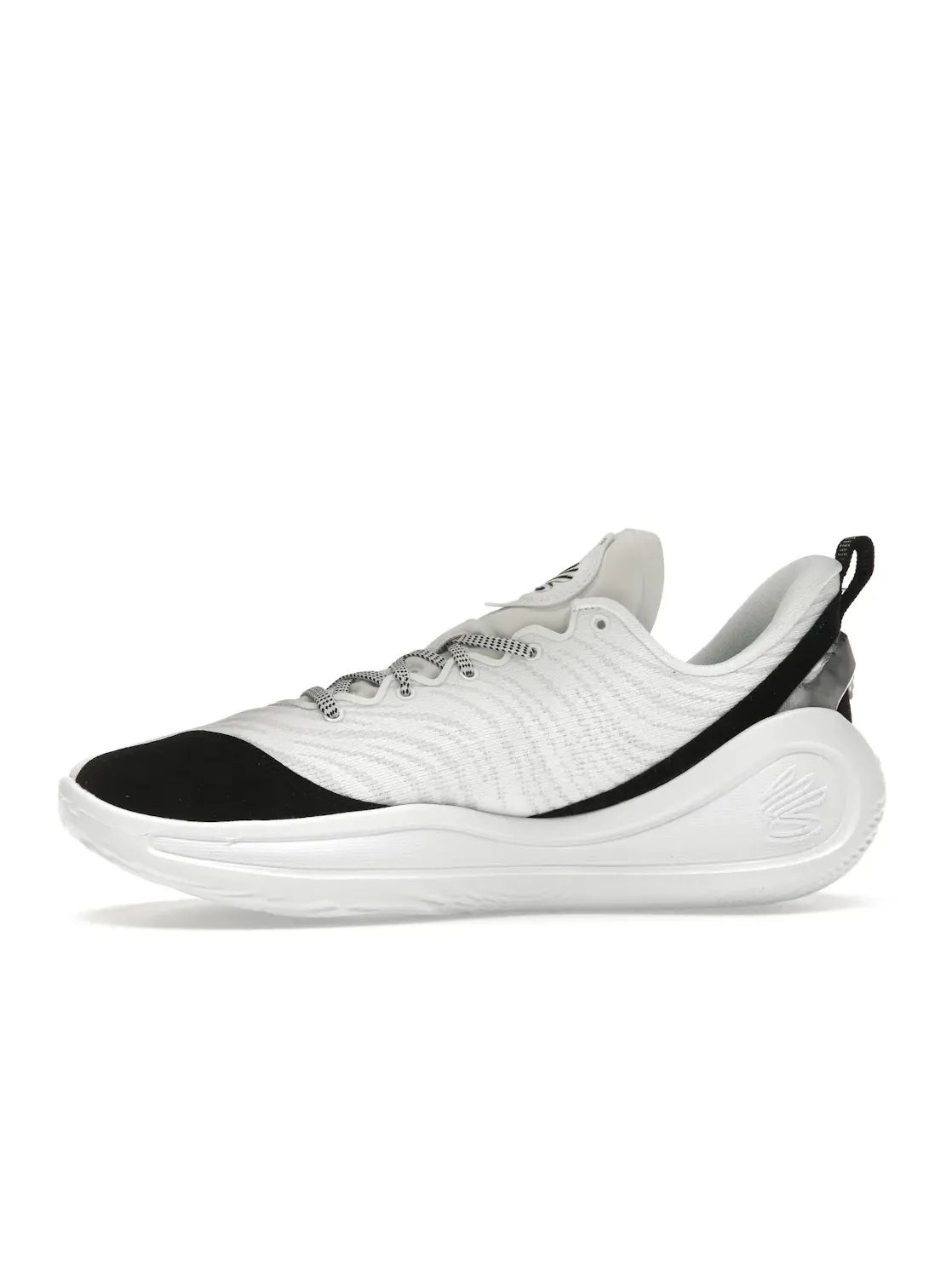 Мужские кроссовки для баскетбола Under Armour Curry Flow 12 — изображение 3 из 4, белый/черный
