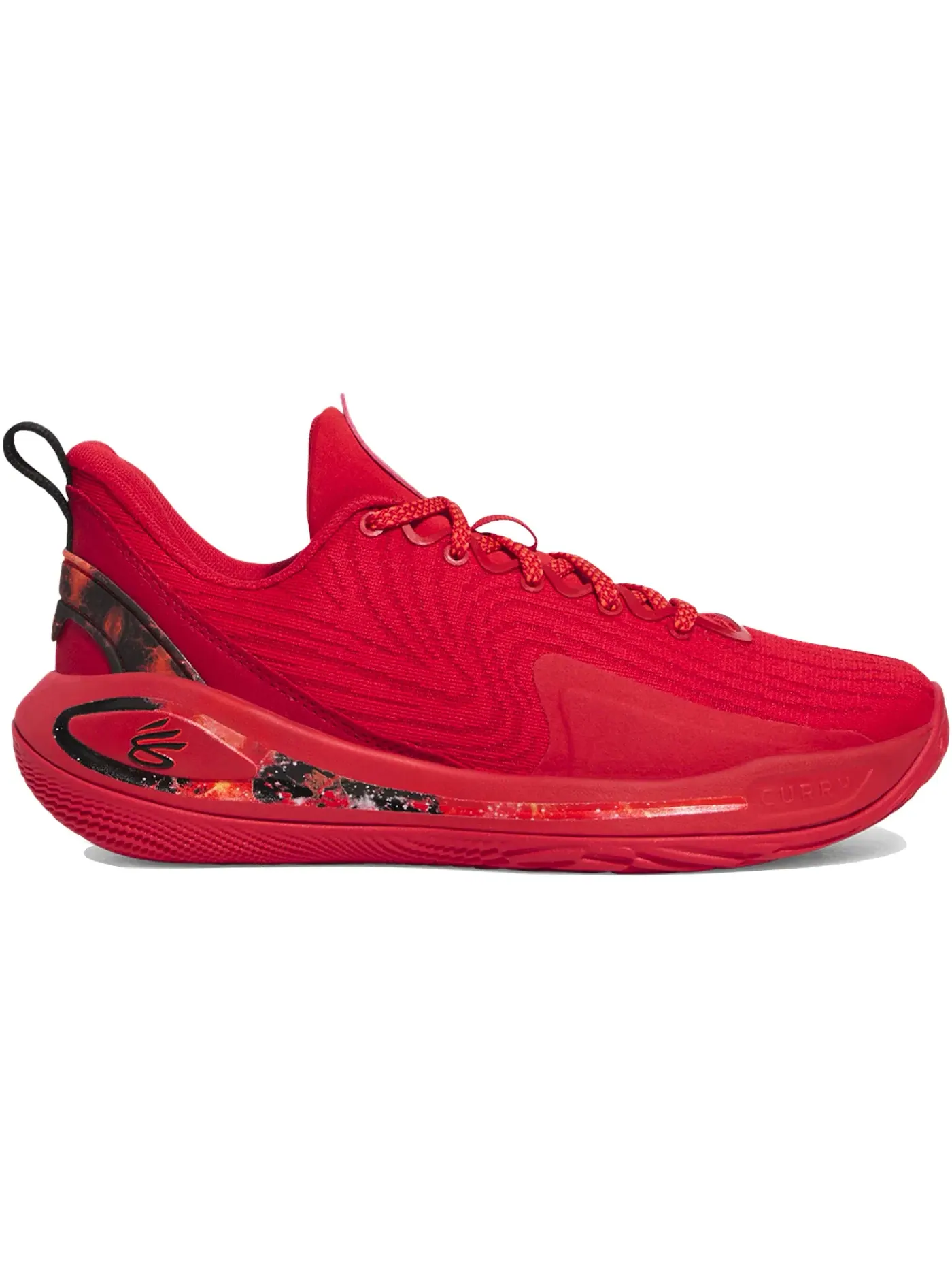Детские кроссовки для баскетбола Under Armour Curry Flow 12 Spark — изображение 1 из 1, красный/красный