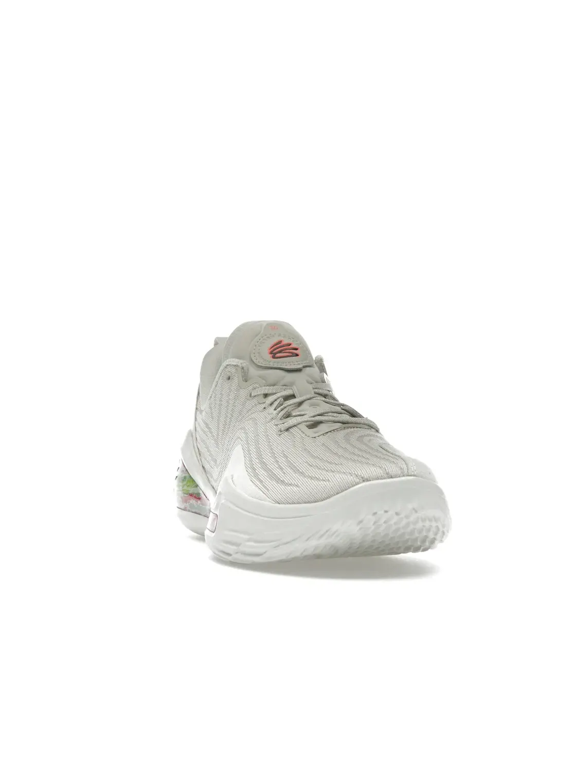 Мужские баскетбольные кроссовки с амортизацией Flow Curry Flow 12 STRN Under Armour — изображение 2 из 4, бежевый белый