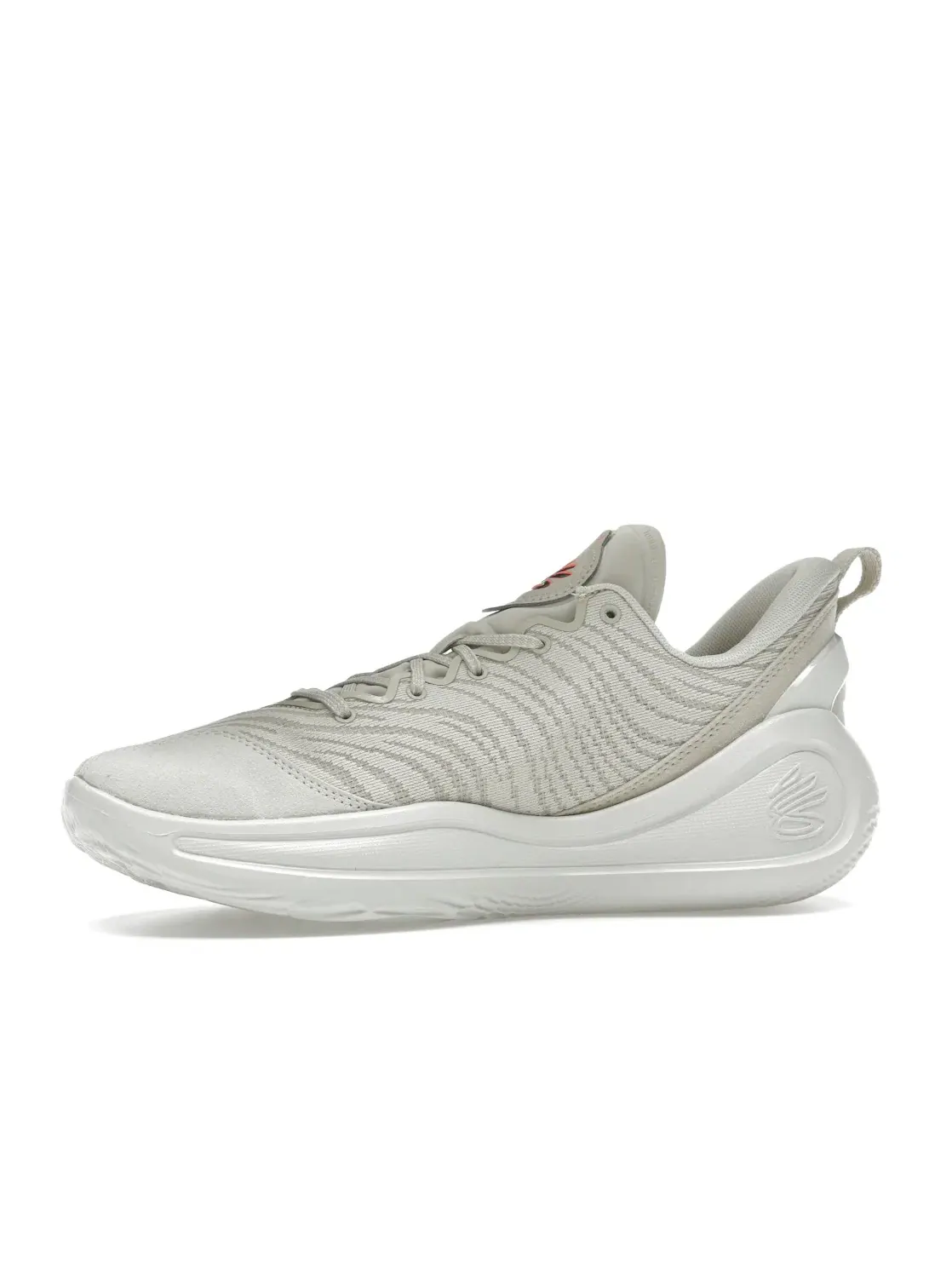 Мужские баскетбольные кроссовки с амортизацией Flow Curry Flow 12 STRN Under Armour — изображение 3 из 4, бежевый белый