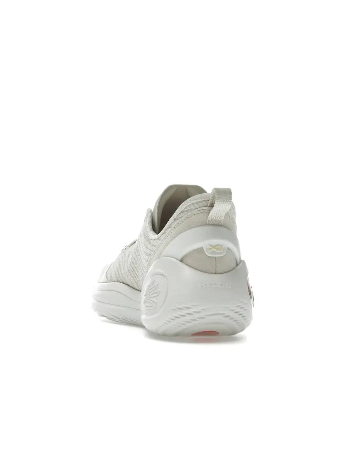 Мужские баскетбольные кроссовки с амортизацией Flow Curry Flow 12 STRN Under Armour — изображение 4 из 4, бежевый белый