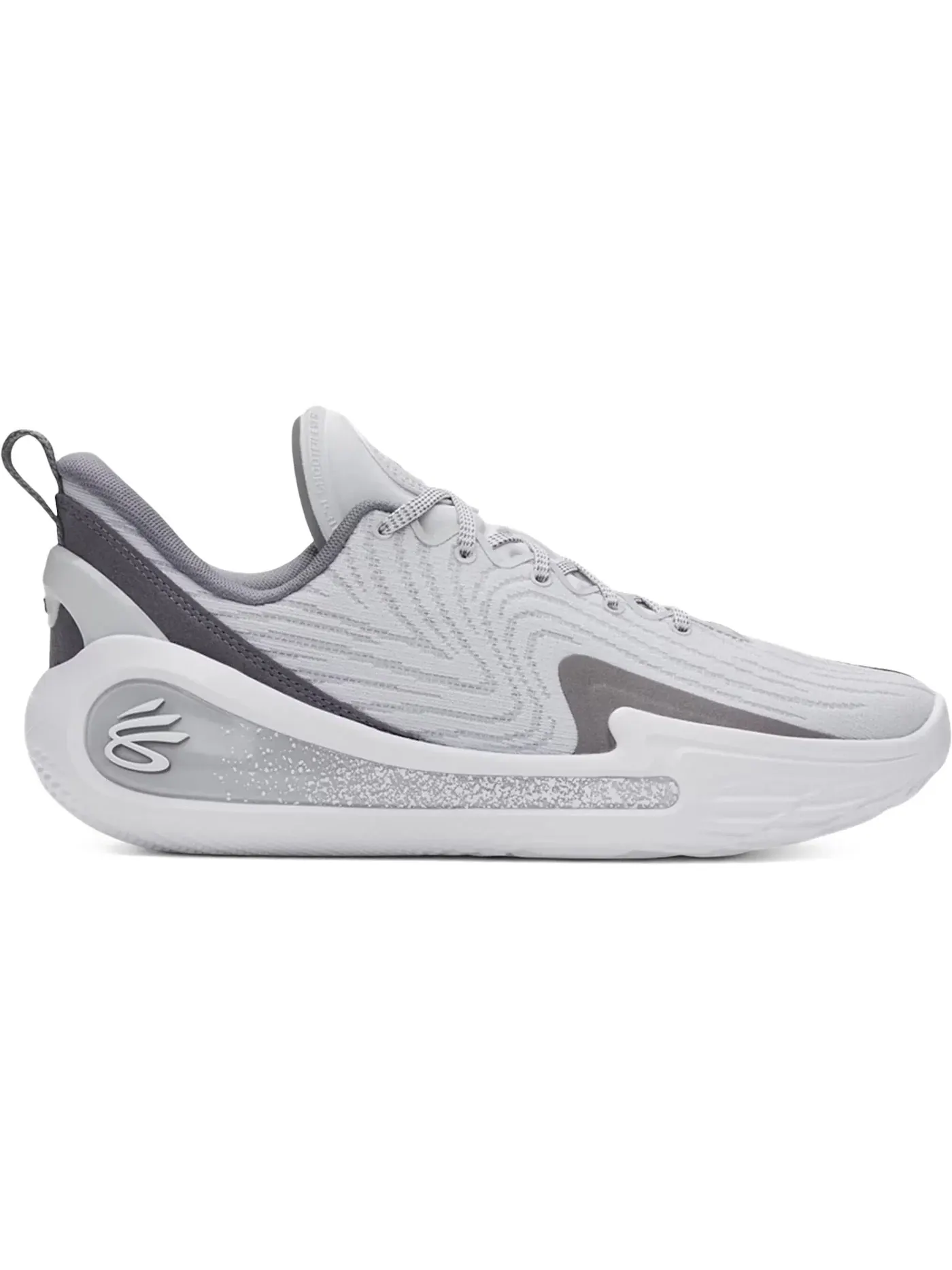 Мужские кроссовки для бега с амортизацией Under Armour Curry Flow 12 TB — изображение 1 из 1, серый/серый/белый