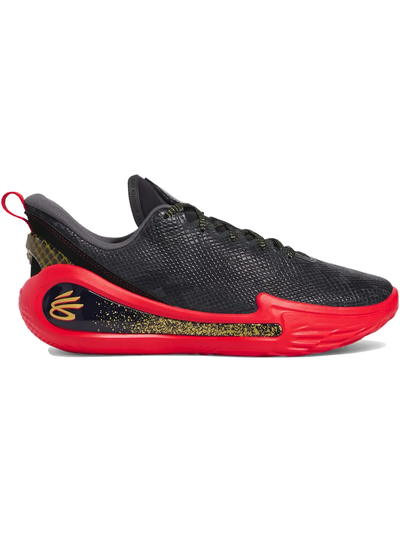 Мужские кроссовки для бега Curry Flow 12 Under Armour — изображение 1 из 1, черный/серый/красный