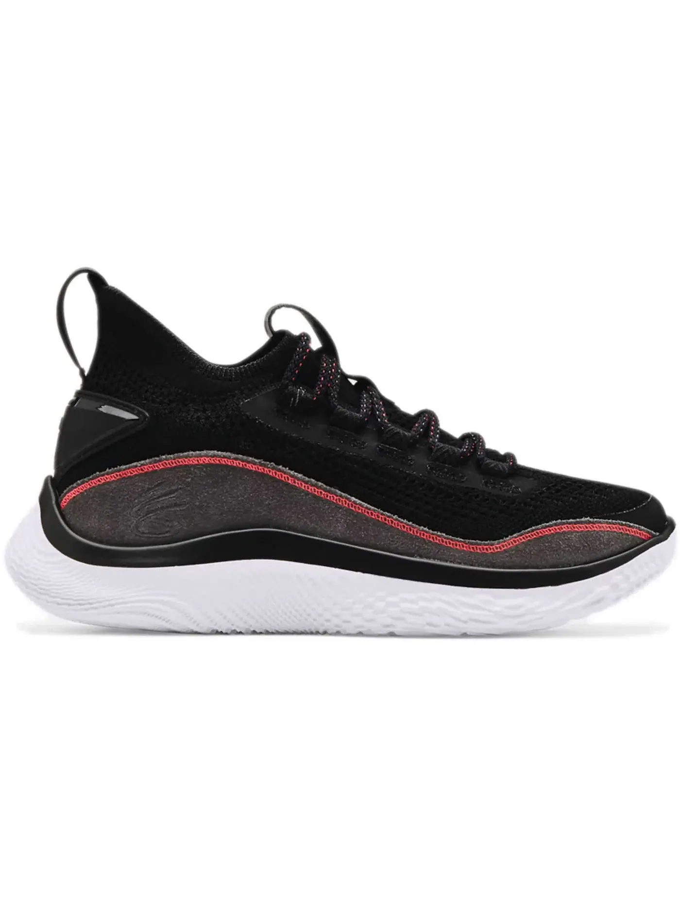 Детские кроссовки для баскетбола Under Armour Curry Flow 8 — изображение 1 из 1, черный/белый