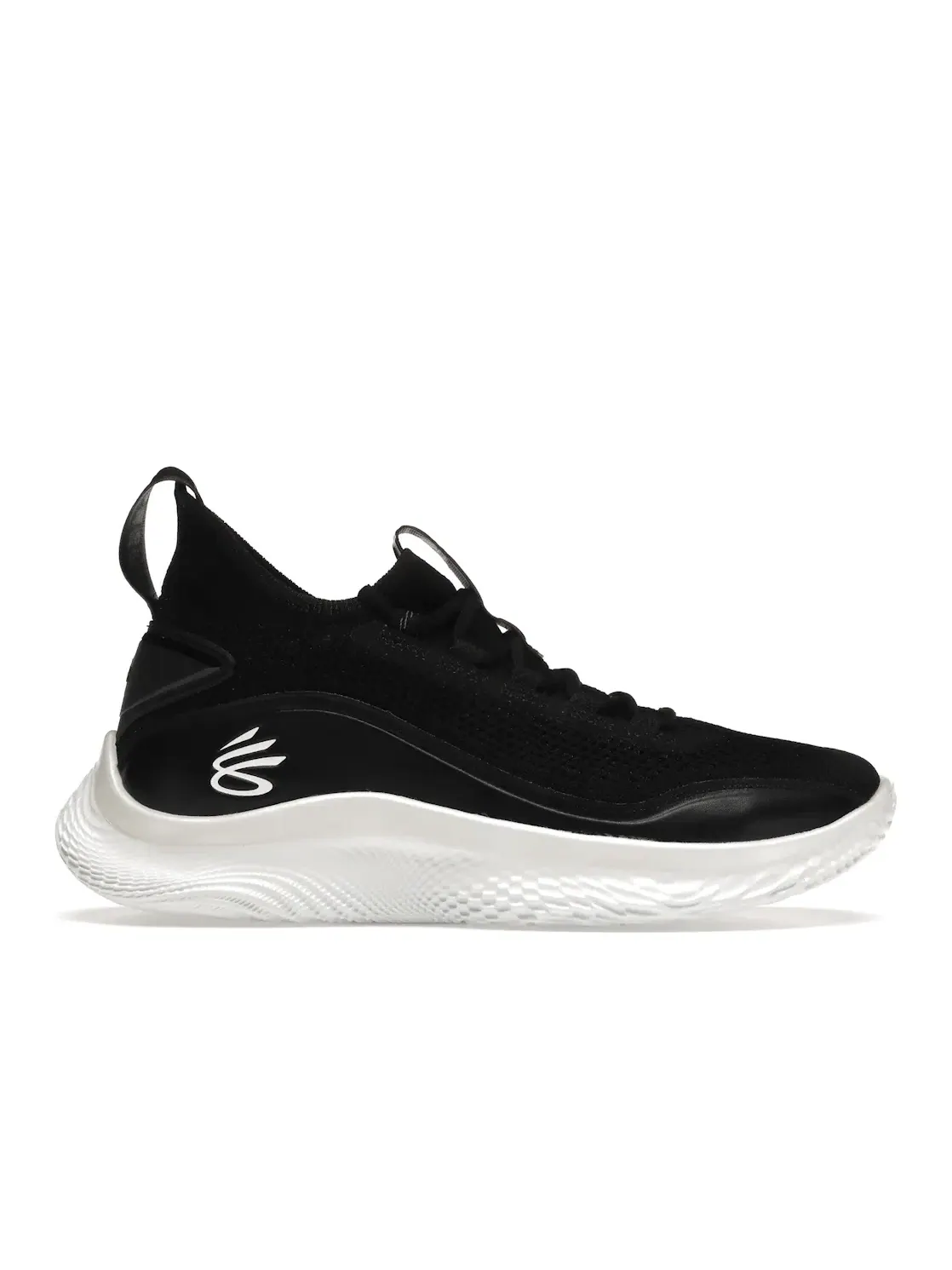 Мужские кроссовки для бега с высоким сцеплением Under Armour Curry Flow 8 — изображение 1 из 4, черный/белый