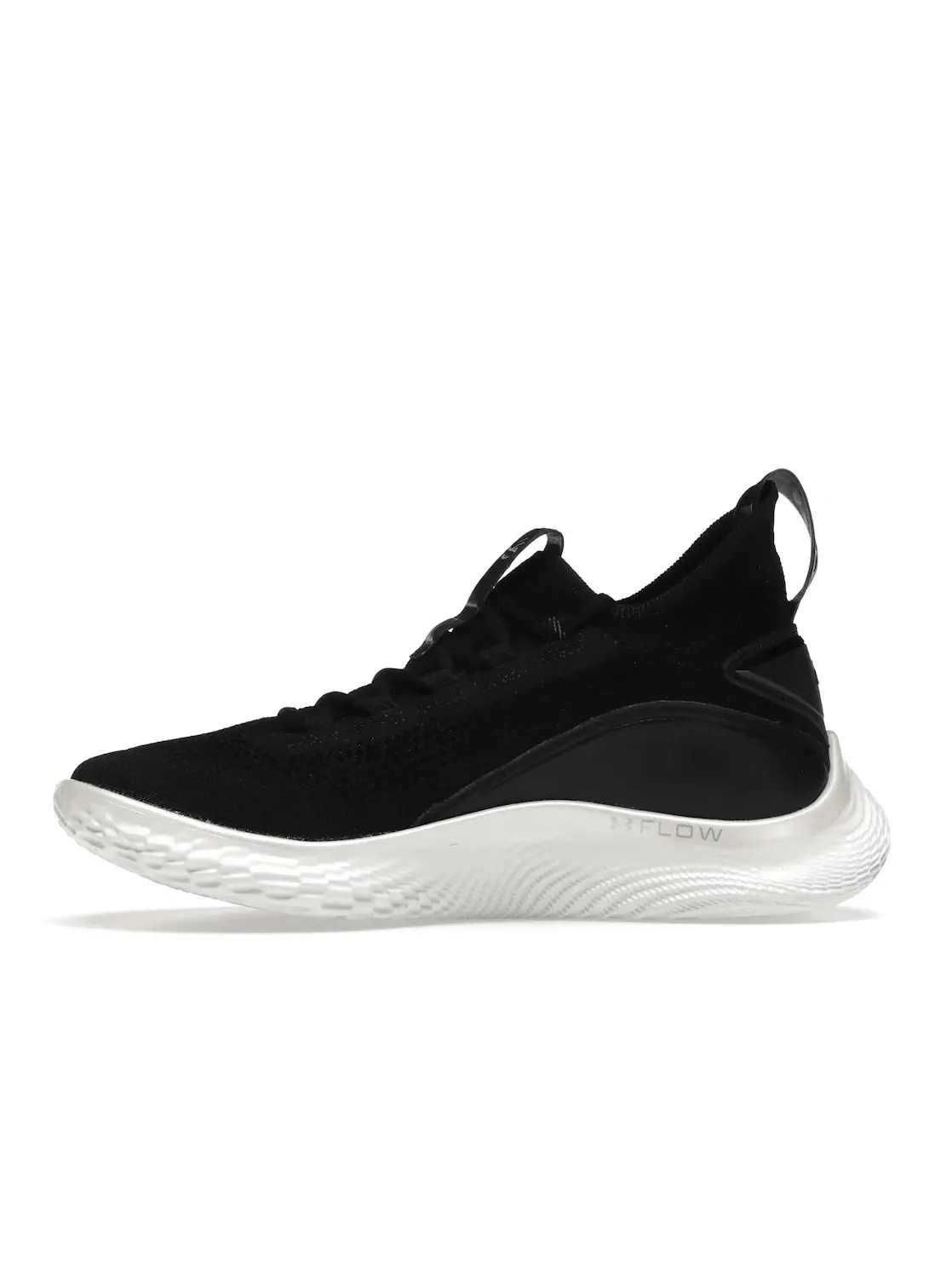 Мужские кроссовки для бега с высоким сцеплением Under Armour Curry Flow 8 — изображение 3 из 4, черный/белый