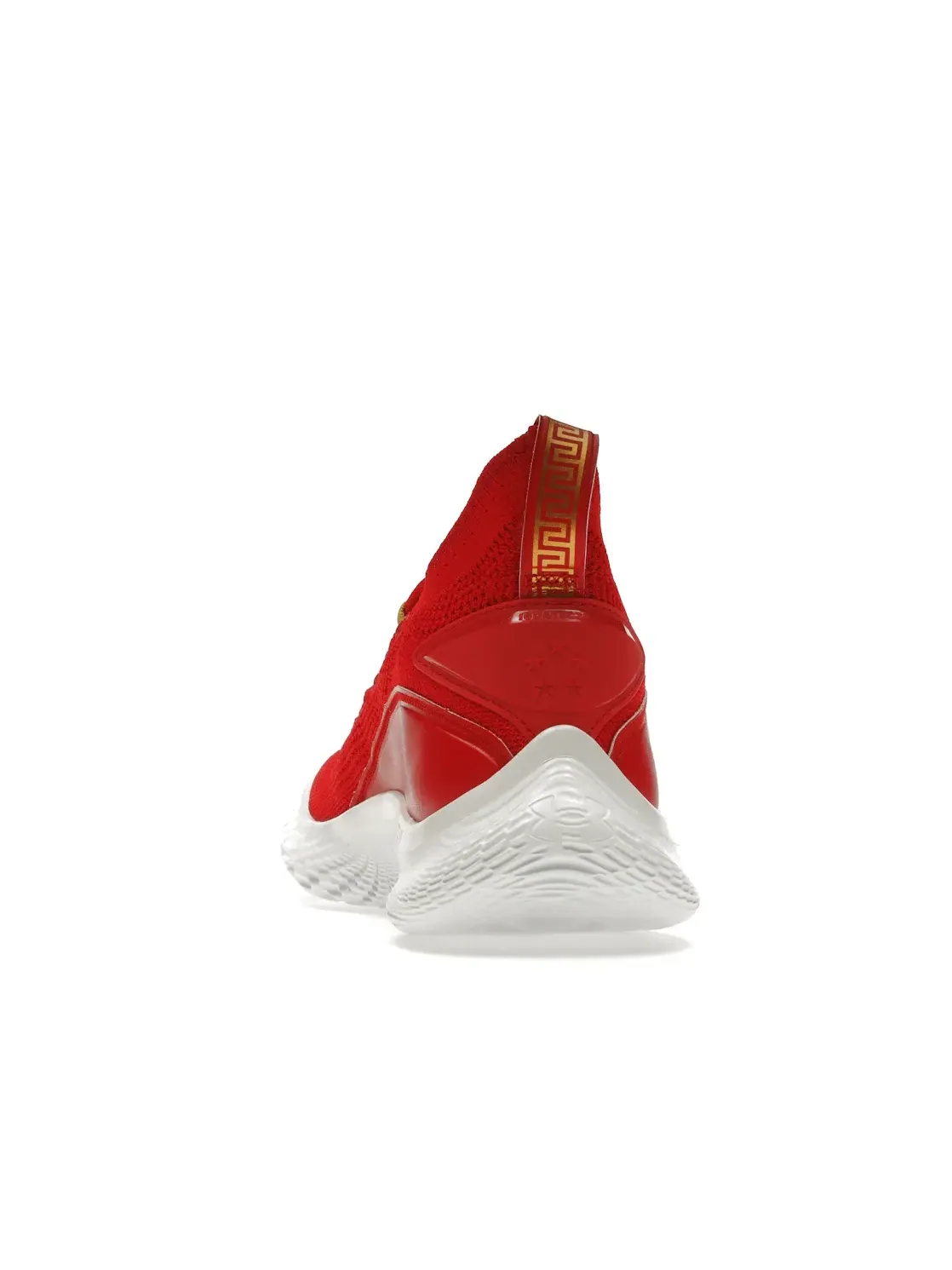 Мужские кроссовки для баскетбола Under Armour Curry Flow 8 — изображение 4 из 4, красный/золотистый/белый