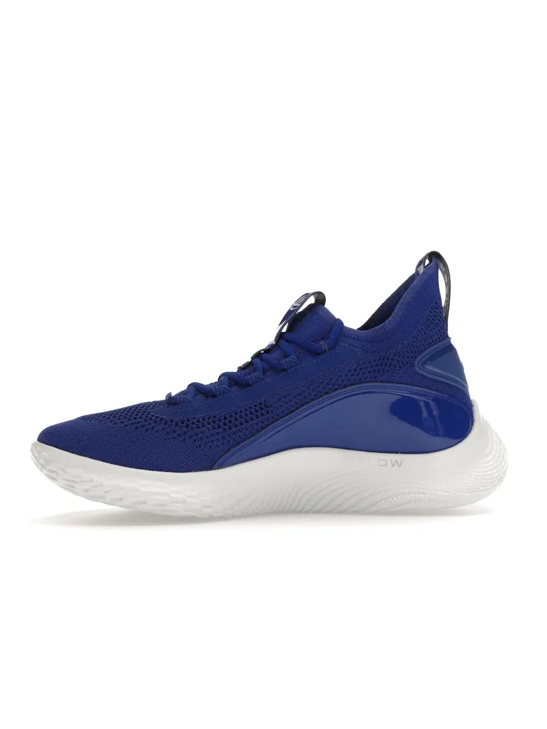 Мужские кроссовки для баскетбола с брендом Curry Flow 8 Under Armour — изображение 3 из 4, синий белый