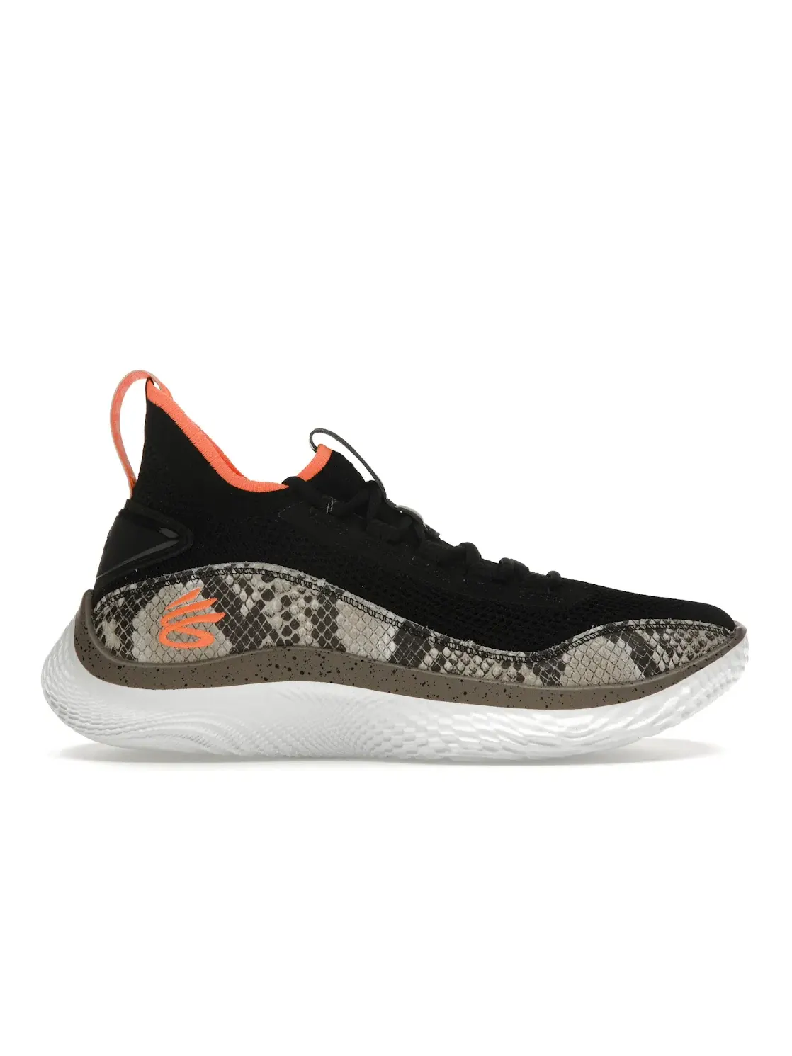 Мужские кроссовки для бега Curry Flow 8 Under Armour — изображение 1 из 4, черный/белый