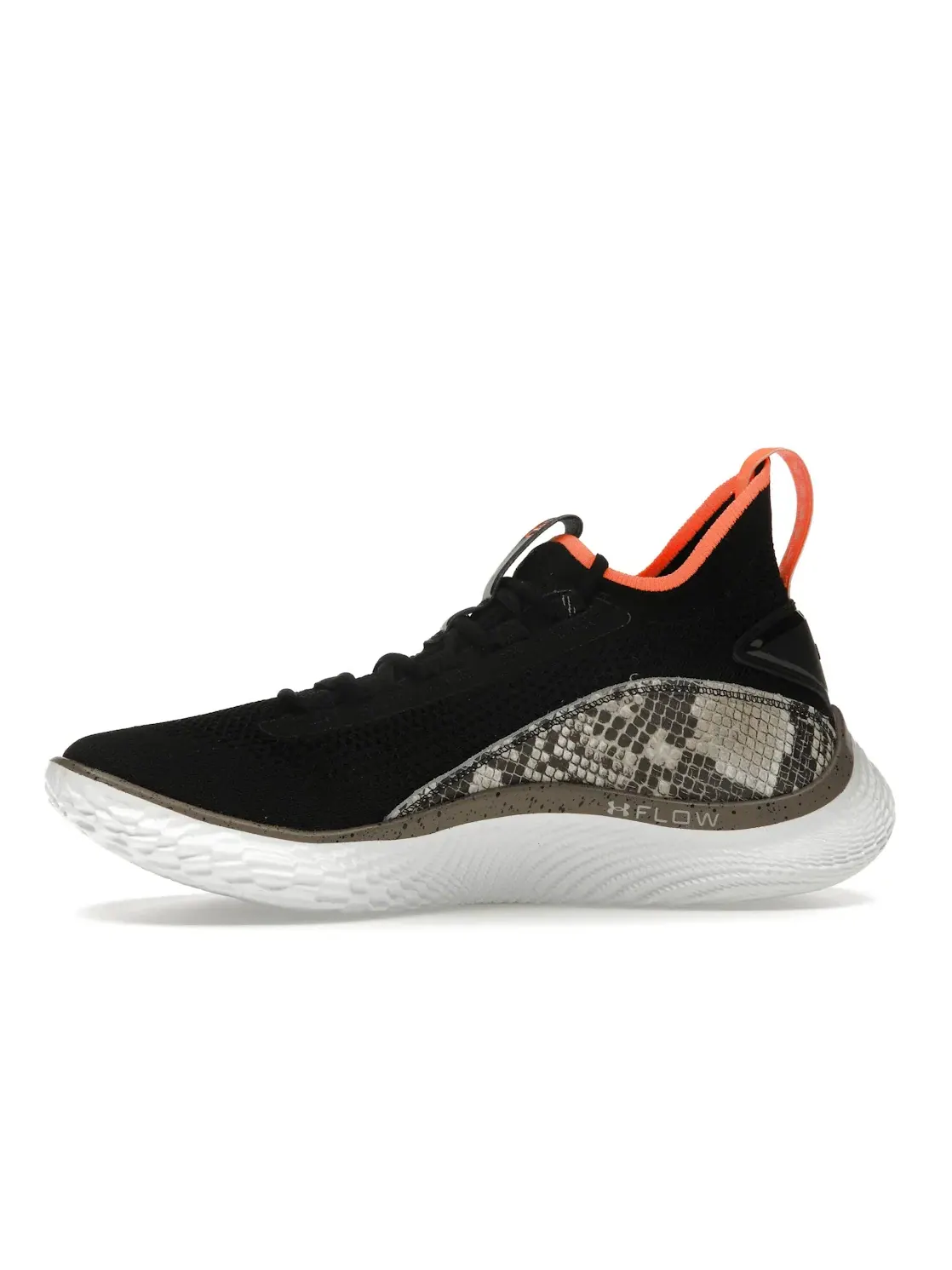 Мужские кроссовки для бега Curry Flow 8 Under Armour — изображение 3 из 4, черный/белый