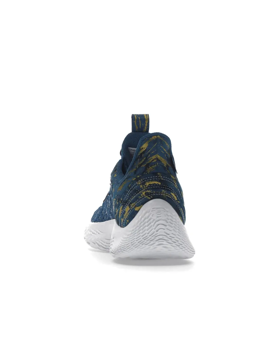 Мужские кроссовки для бега Under Armour Curry Flow 9 — изображение 4 из 4, синий/золотистый/белый