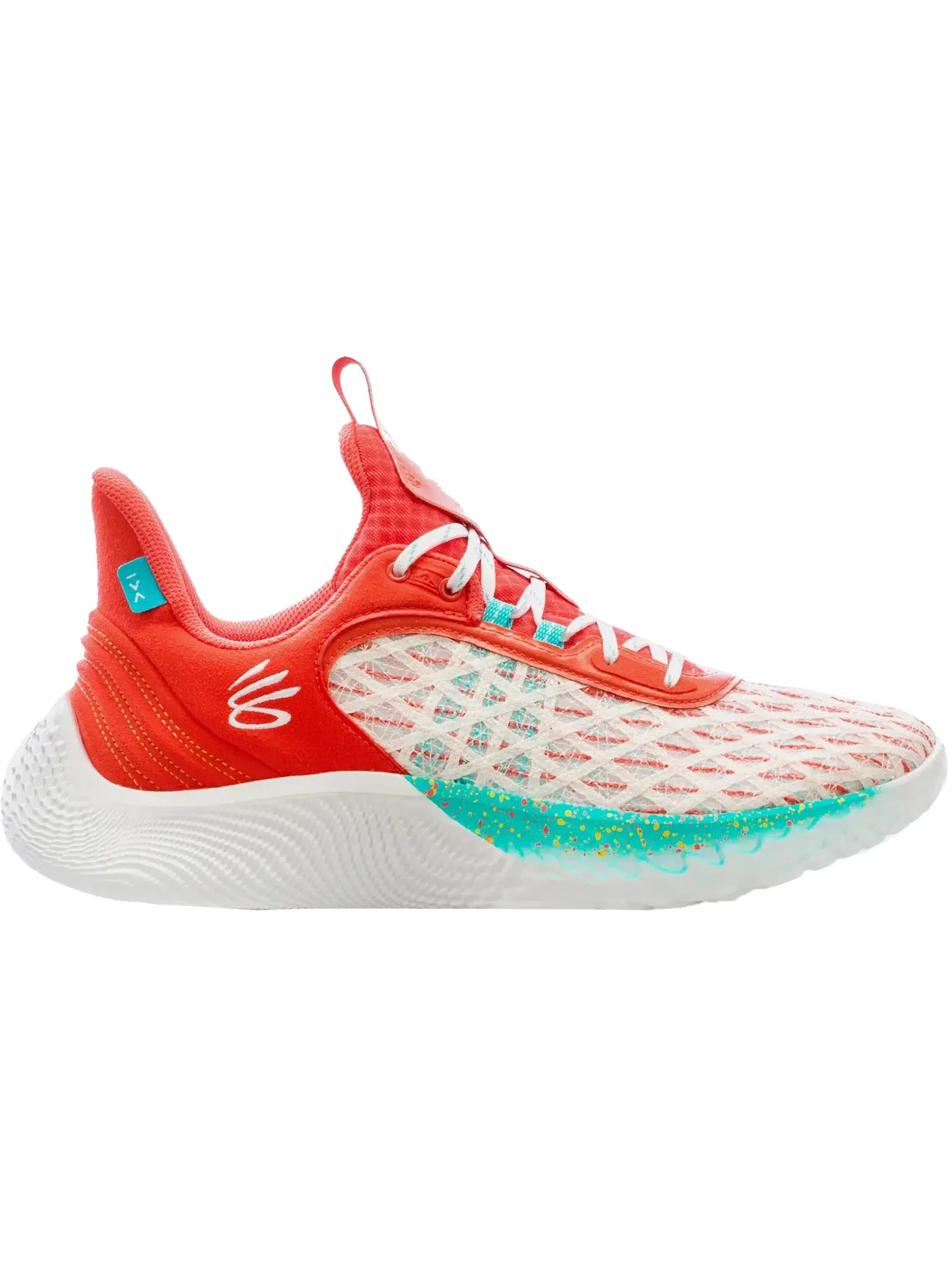 Мужские кроссовки для бега Under Armour Curry Flow 9 — изображение 1 из 1, белый/красный
