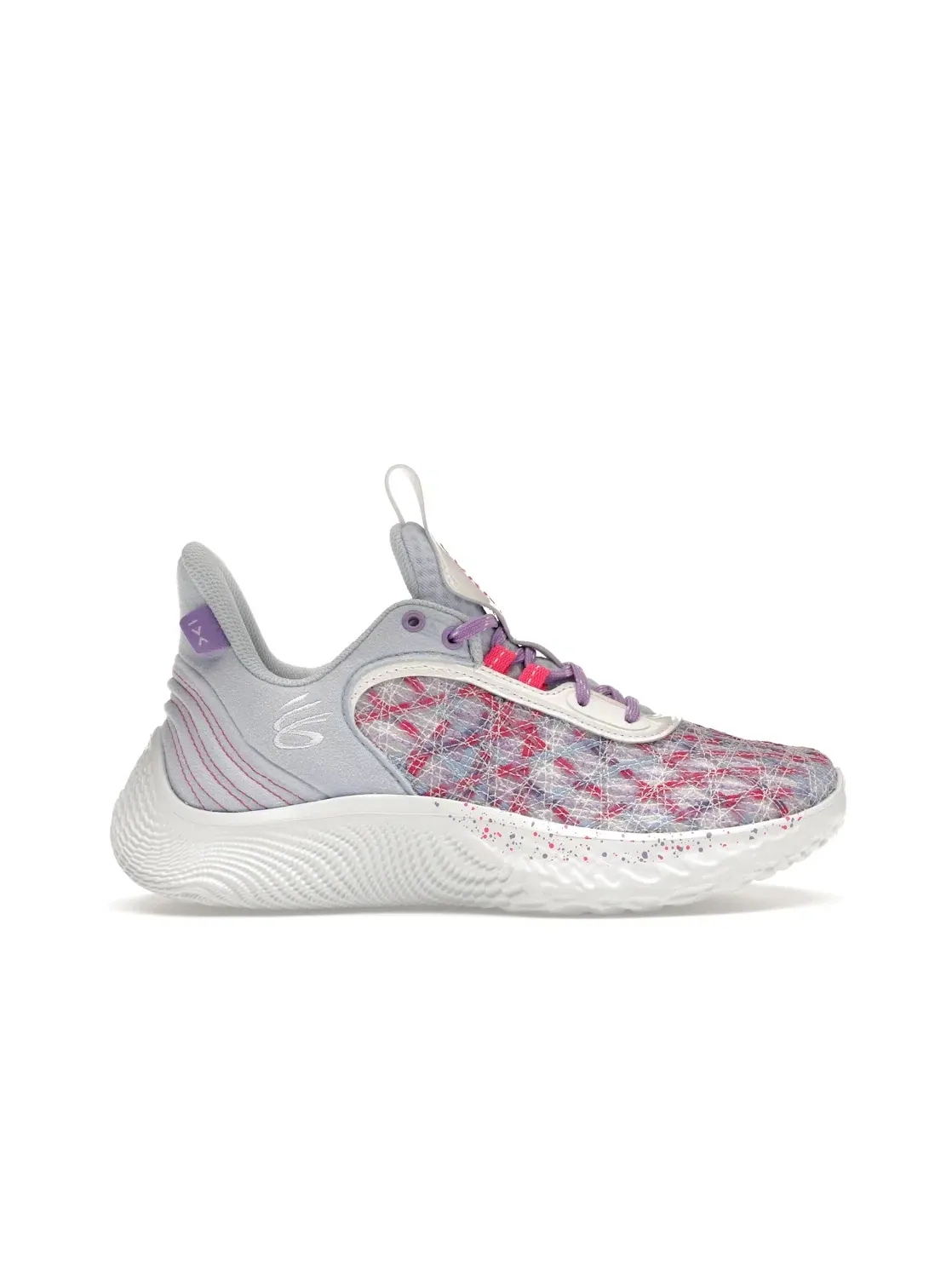 Детские кроссовки для мальчиков с верхом из сетки Under Armour Curry Flow 9 — изображение 1 из 4, синий белый