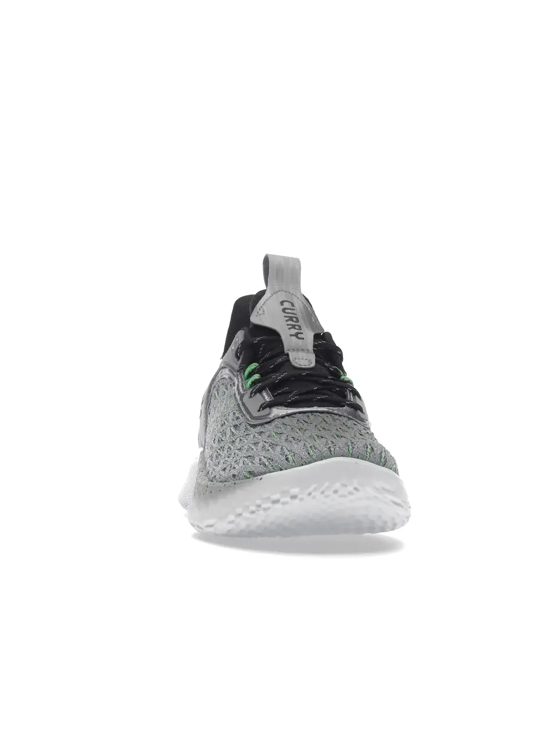 Мужские кроссовки баскетбольные с принтом Under Armour Curry Flow 9 — изображение 2 из 4, серый/зеленый/черный