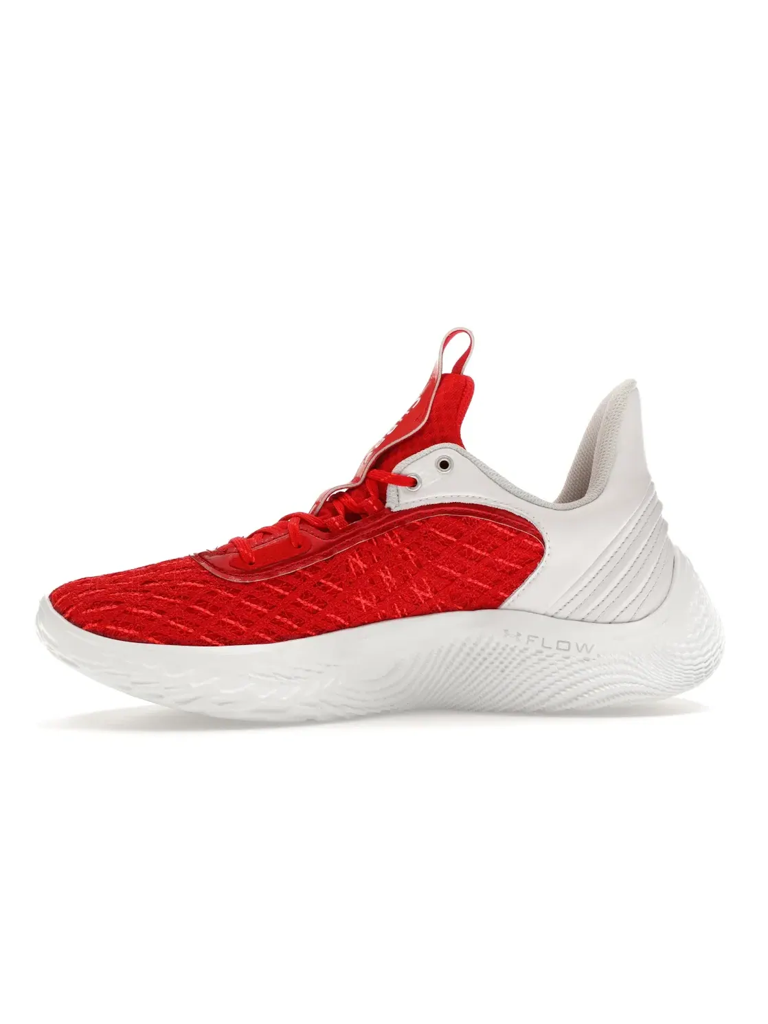 Мужские кроссовки для баскетбола Under Armour Curry Flow 9 — изображение 3 из 4, белый/красный