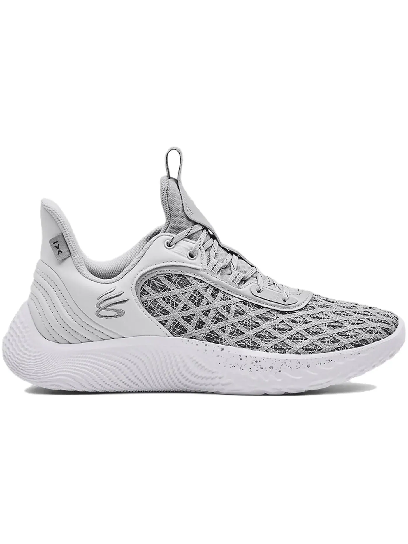 Мужские кроссовки для баскетбола Under Armour Curry Flow 9 — изображение 1 из 1, белый/серый