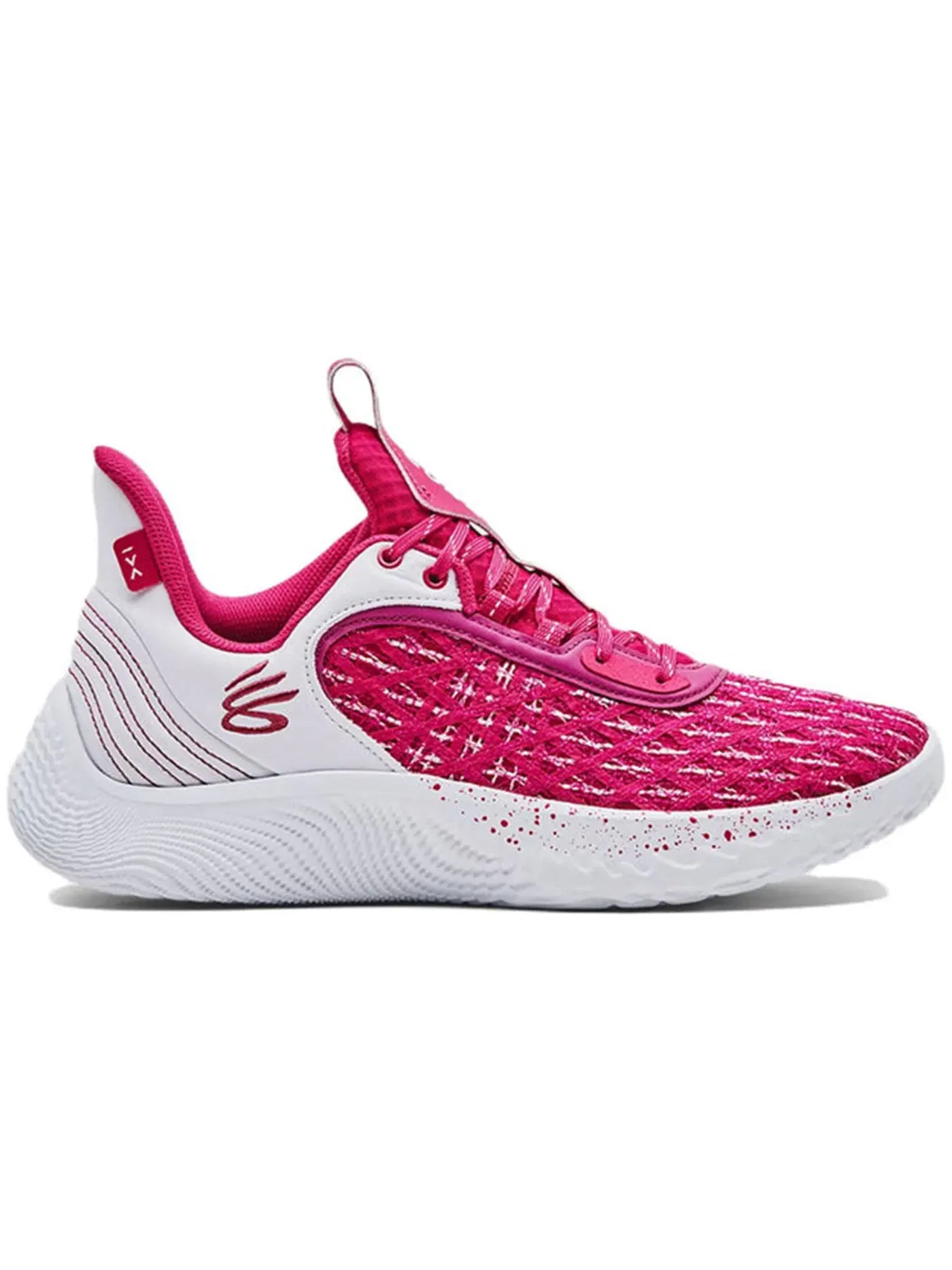 Мужские кроссовки для бега Curry Flow 9 Team Under Armour — изображение 1 из 1, розовый белый