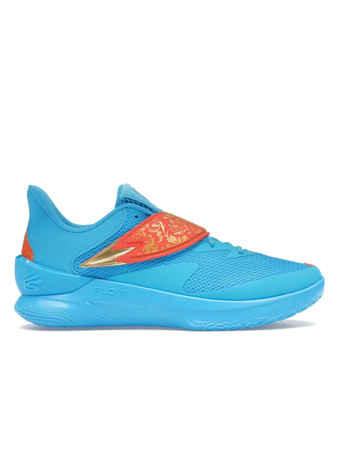 Мужские кроссовки с принтом Under Armour Curry Fox 1 — изображение 1 из 4, синий/оранжевый