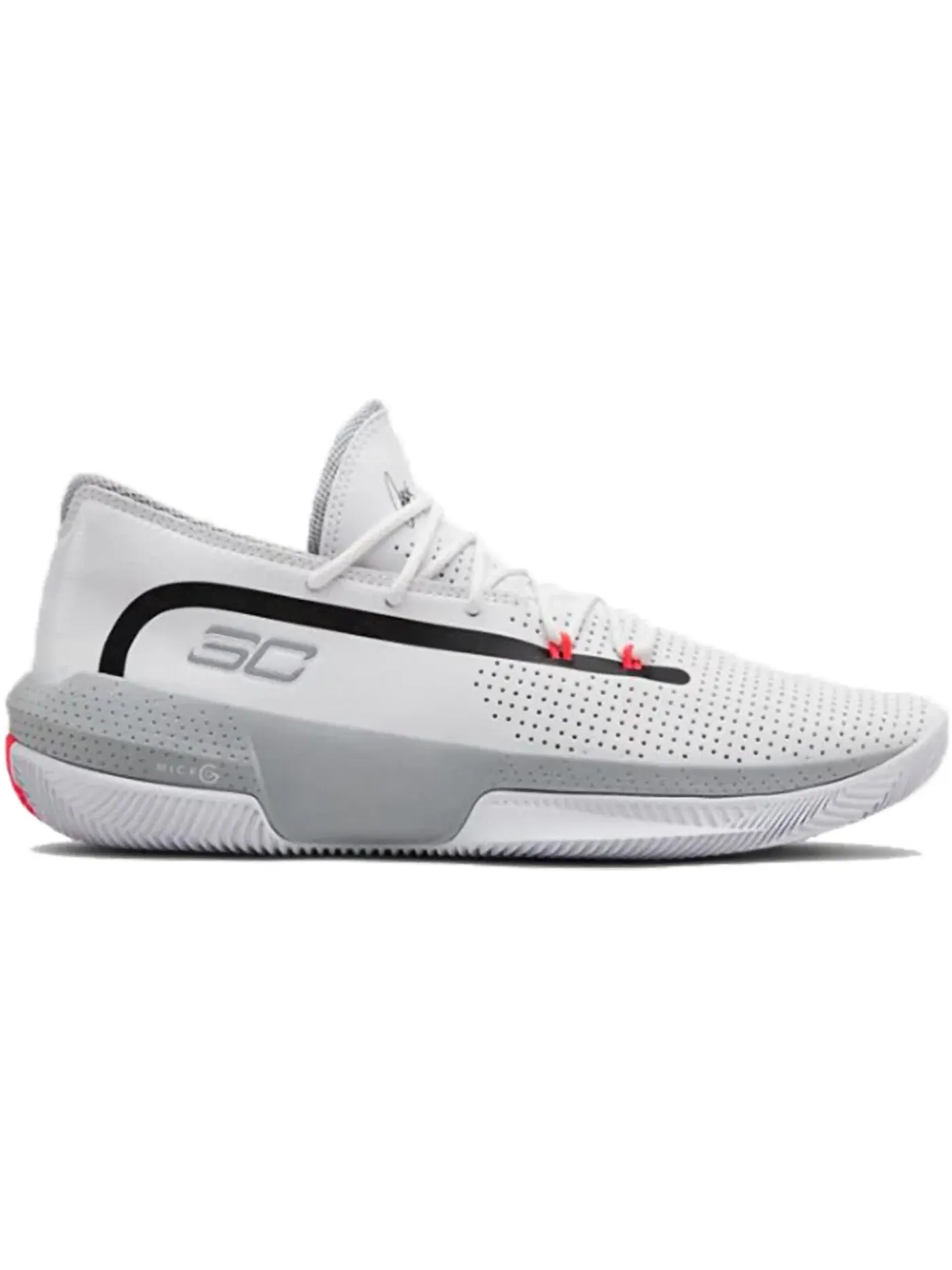 Мужские кроссовки с верхом из синтетики Under Armour Curry SC 3Zero 3 — изображение 1 из 1, белый/черный/серый