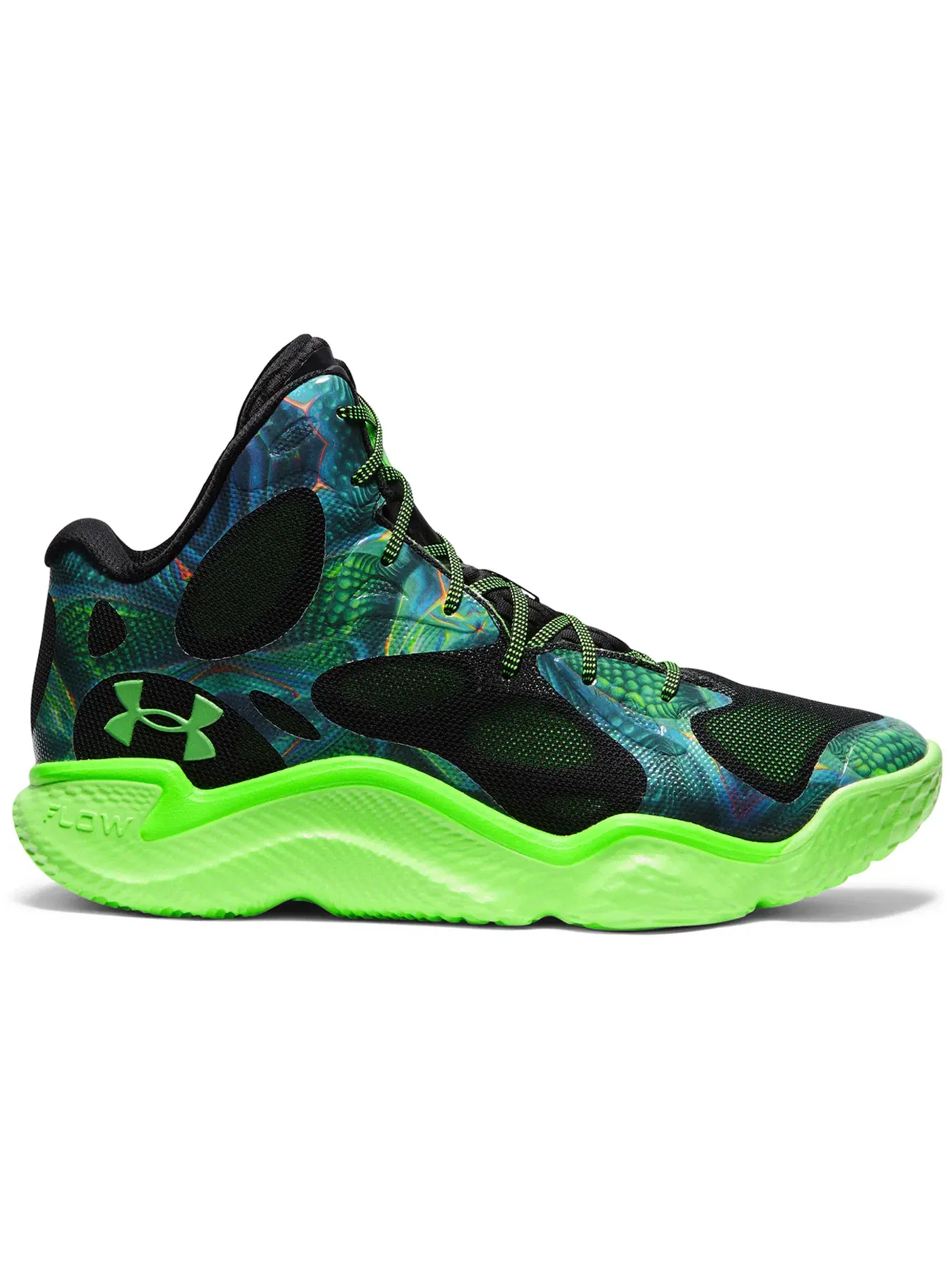 Мужские кроссовки для бега Under Armour Curry Spawn FloTro — изображение 1 из 1, зеленый/черный